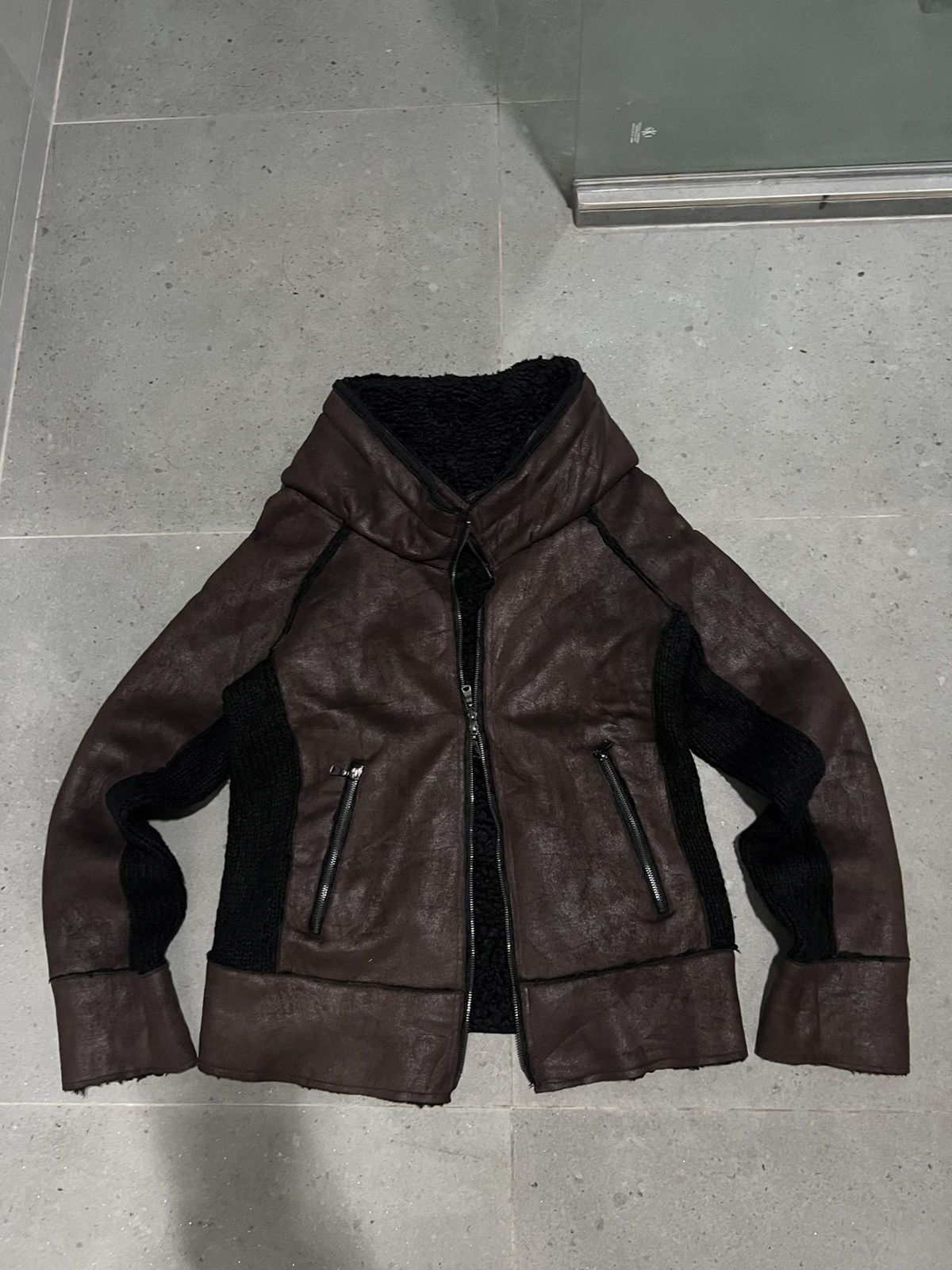 If Six Was Nine Fur Suede Leather Bono Jacket Ifsixwasnine LGB