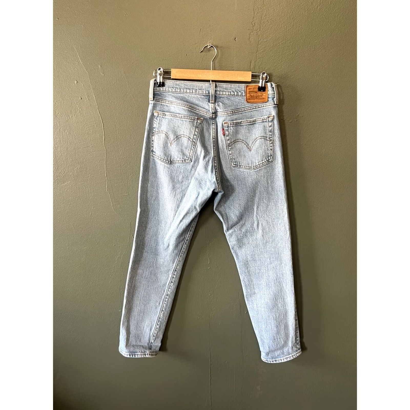 Levi's Levi's Jeans Womens 27 Blue Wedgie Straight Casual Denim 5-Pocket Retro High Rise Regular Inseam 27 Womens Jeans Size 27" / US 4 / IT 40 - 2 Thumbnail