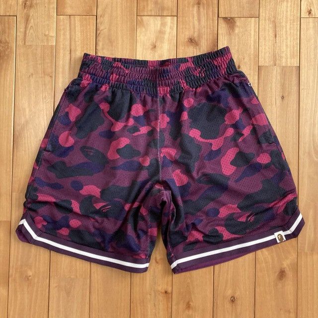 Bape BAPE Purple camo basketball shorts a bathing ape ★size S Size US 30 / EU 46 - 1 Thumbnail
