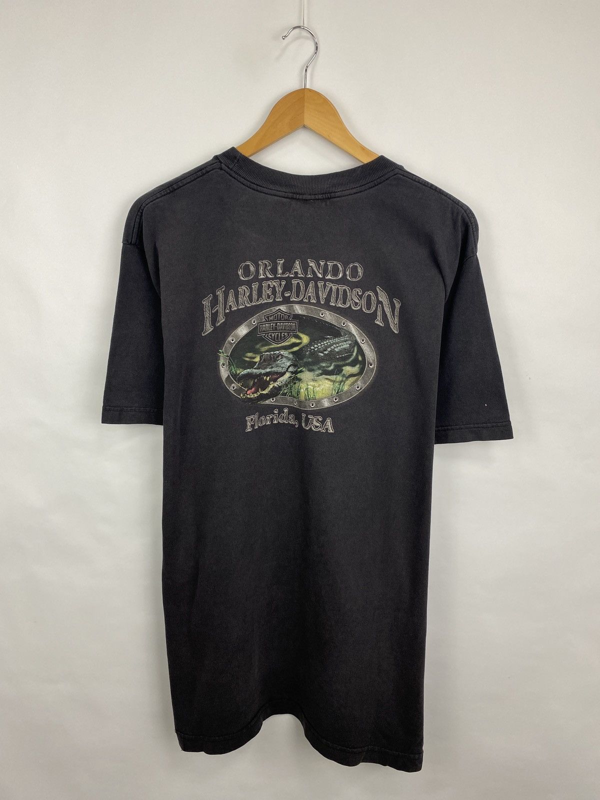 Harley Davidson 🇺🇸 Vintage Y2K Harley Davidson Florida USA Choppers T-Shirt Size US XL / EU 56 / 4 - 4 Thumbnail