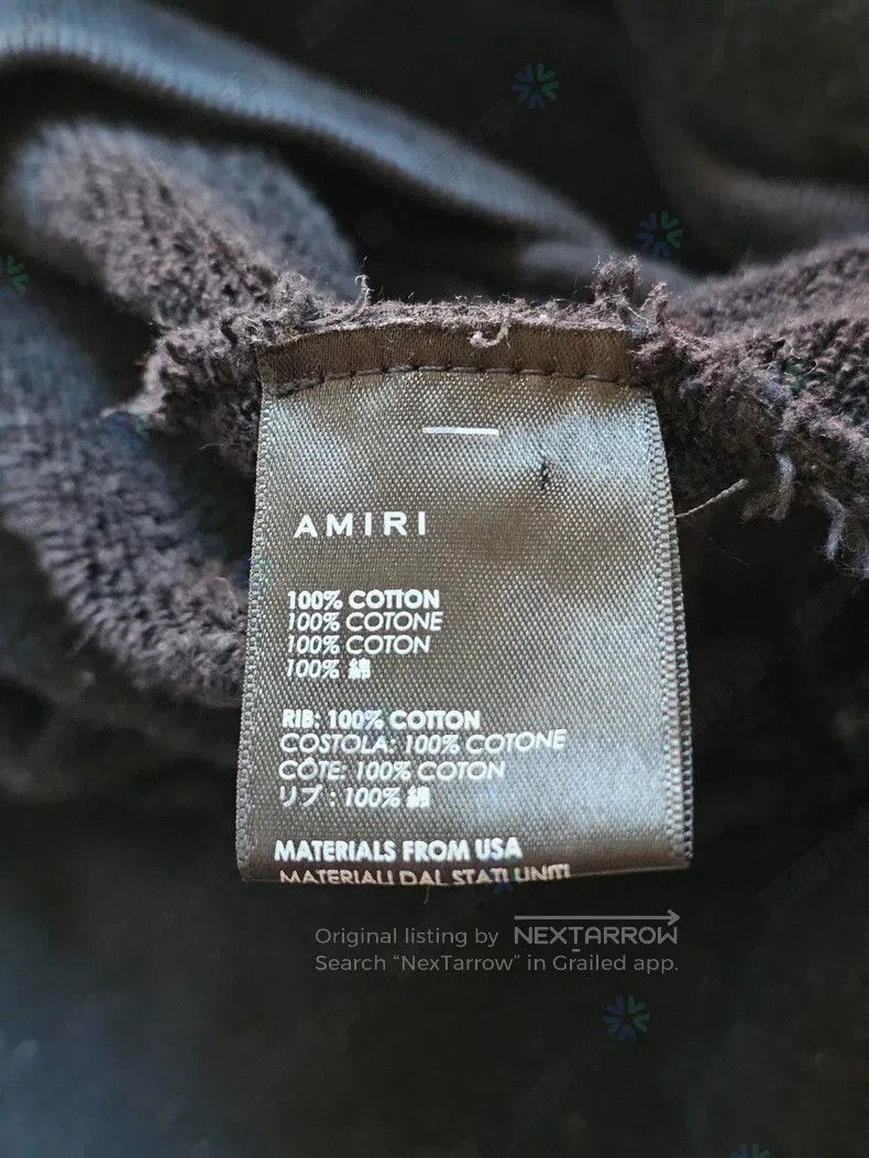 Amiri Amiri Size L One of the metal ends of the hooded sweater ho Size US L / EU 52-54 / 3 - 8 Thumbnail