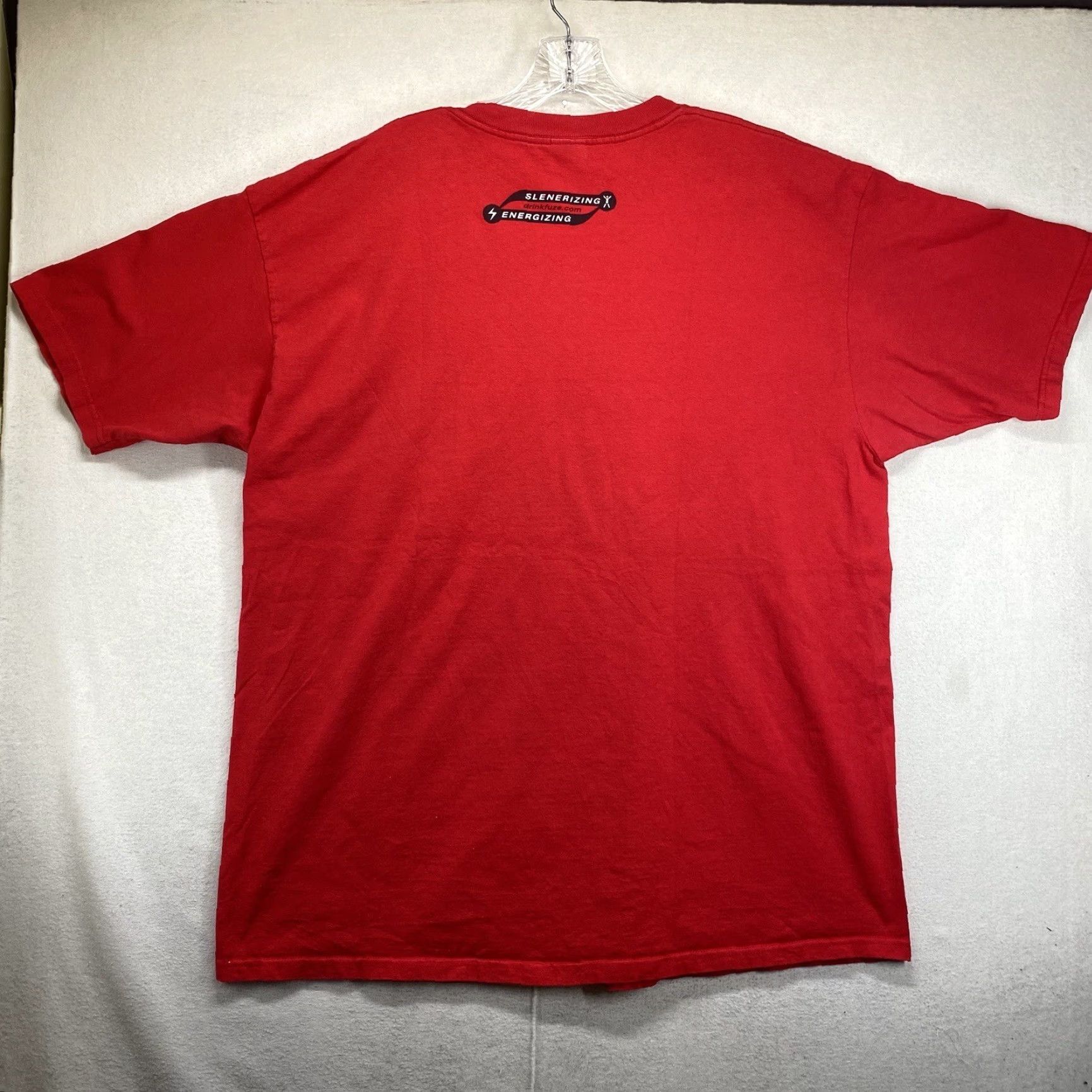 Anvil VINTAGE Anvil Fuze T-Shirt Promo 90s Y2K Men XL Red Solid Short Sleeve Crew Neck Double-Sided Size US XL / EU 56 / 4 - 3 Thumbnail