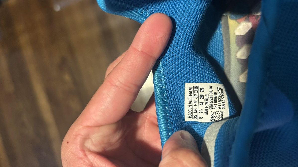 Adidas × Human Made Adidas Pharrell x Human Race NMD “Human Being” Blue Size US 10 / EU 43 - 8 Thumbnail