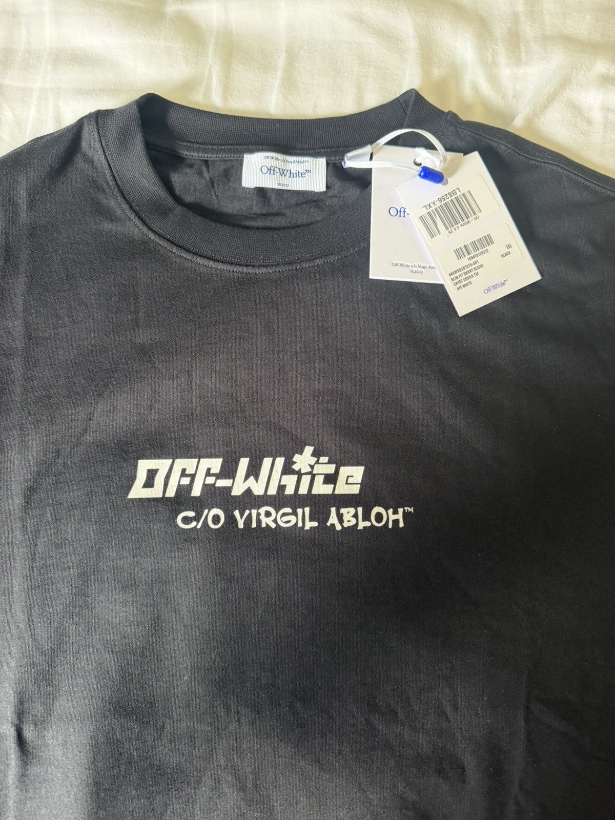Off-White Off-White c/o Virgil Abloh Black Slim Fit T-Shirt Size US XXL / EU 58 / 5 - 2 Thumbnail