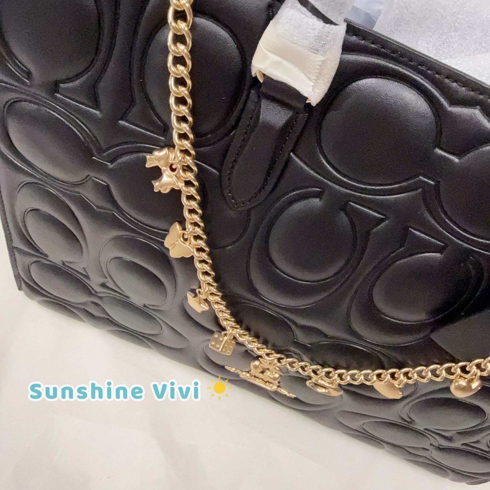 Coach NWT Bundle Coach Maggie Tote CY672 & CCE78 Long Chain Charm Size ONE SIZE - 5 Thumbnail