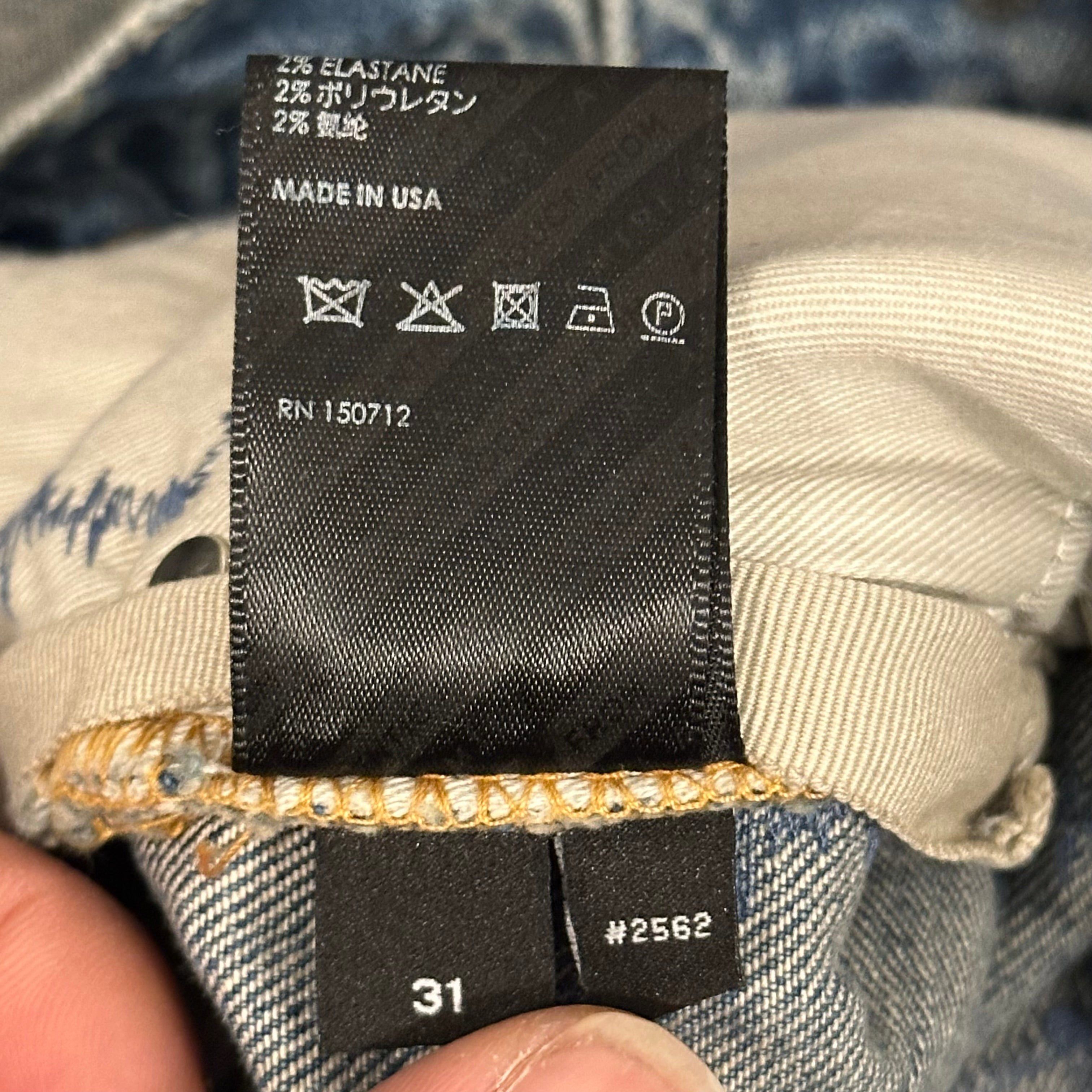 Amiri Amiri Jeans Patchwork Bandana Sz 31 Size US 31 - 5 Thumbnail