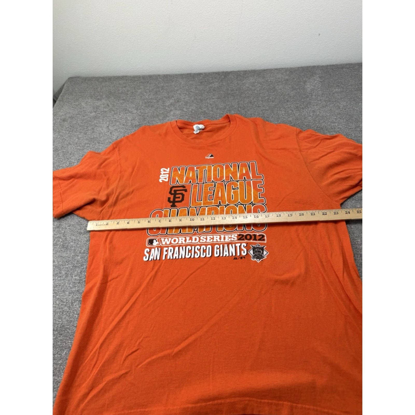 Gildan San Francisco Giants MLB Baseball T-shirt Adult XL Orange NL Champions Tee Size US XL / EU 56 / 4 - 6 Thumbnail