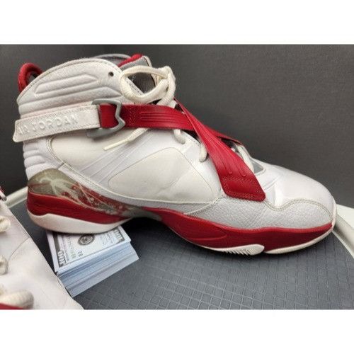 Jordan Brand Air Jordan mens 11.5 Retro 8.0 Retro White Red amazing condi Size US 11.5 / EU 44-45 - 20 Thumbnail