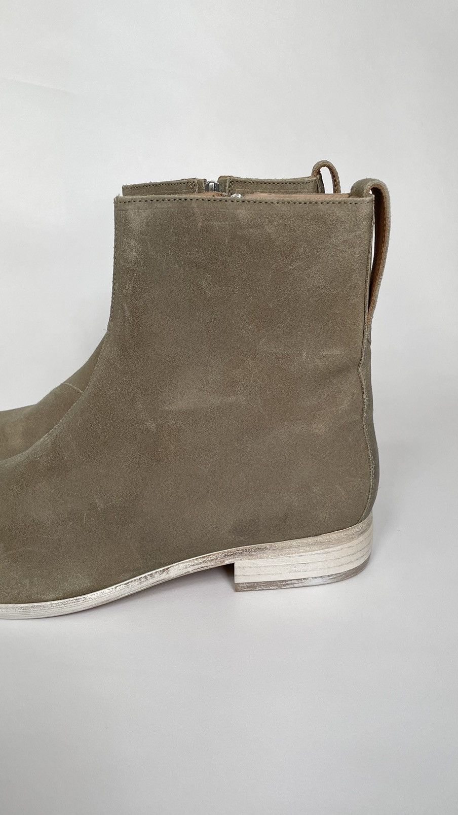 Our Legacy Waxed Suede ‘Michaelis’ Square Toe Boots Size US 9 / EU 42 - 6 Thumbnail