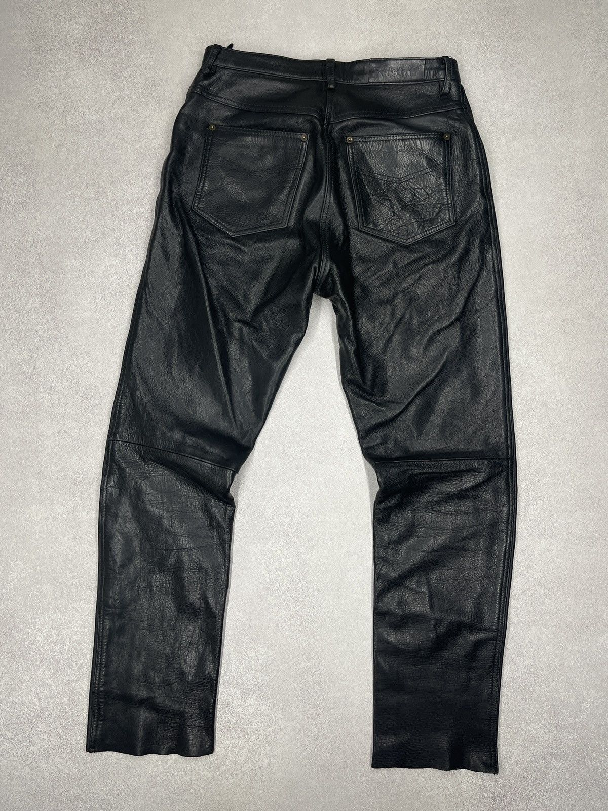 Belstaff Vintage Belstaff Motorbike Leather Biker Pants Black Racing Size 34" / US 12 / IT 48 - 2 Thumbnail