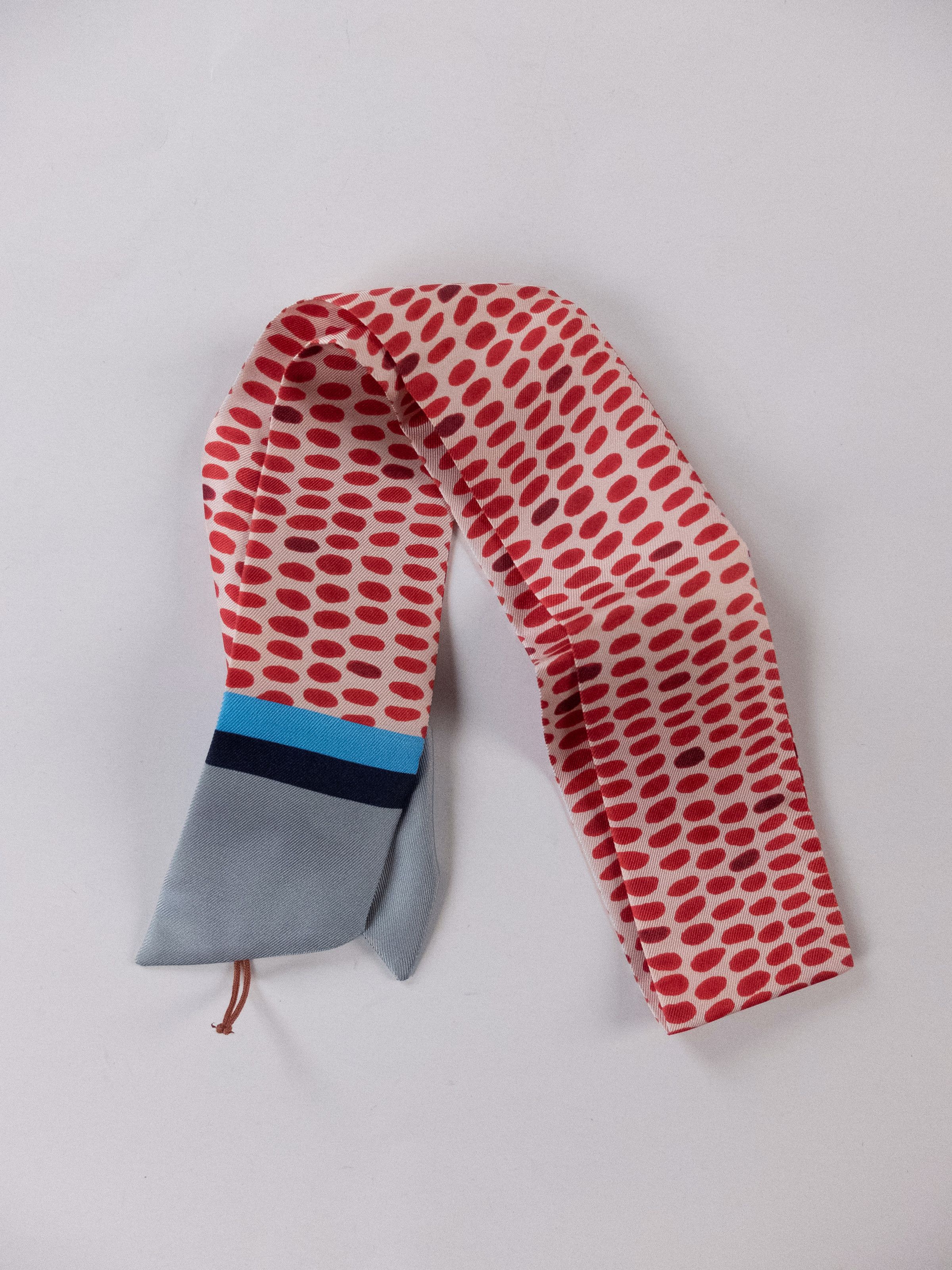 Loro Piana LORO PIANA Gocce D'Autunno red teardrop silk mitzah scarf Size ONE SIZE - 6 Thumbnail