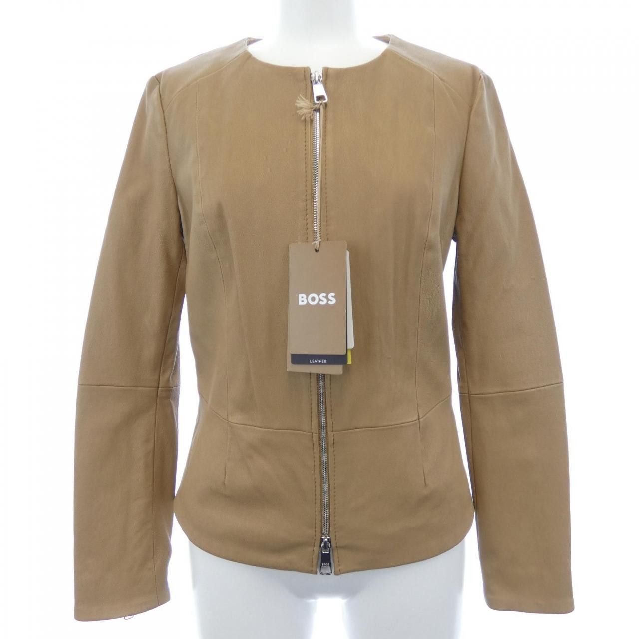 Other Other BOSS Leather Jacket Leather Outerwear DUTY FREE for USA Size ONE SIZE - 1 Thumbnail