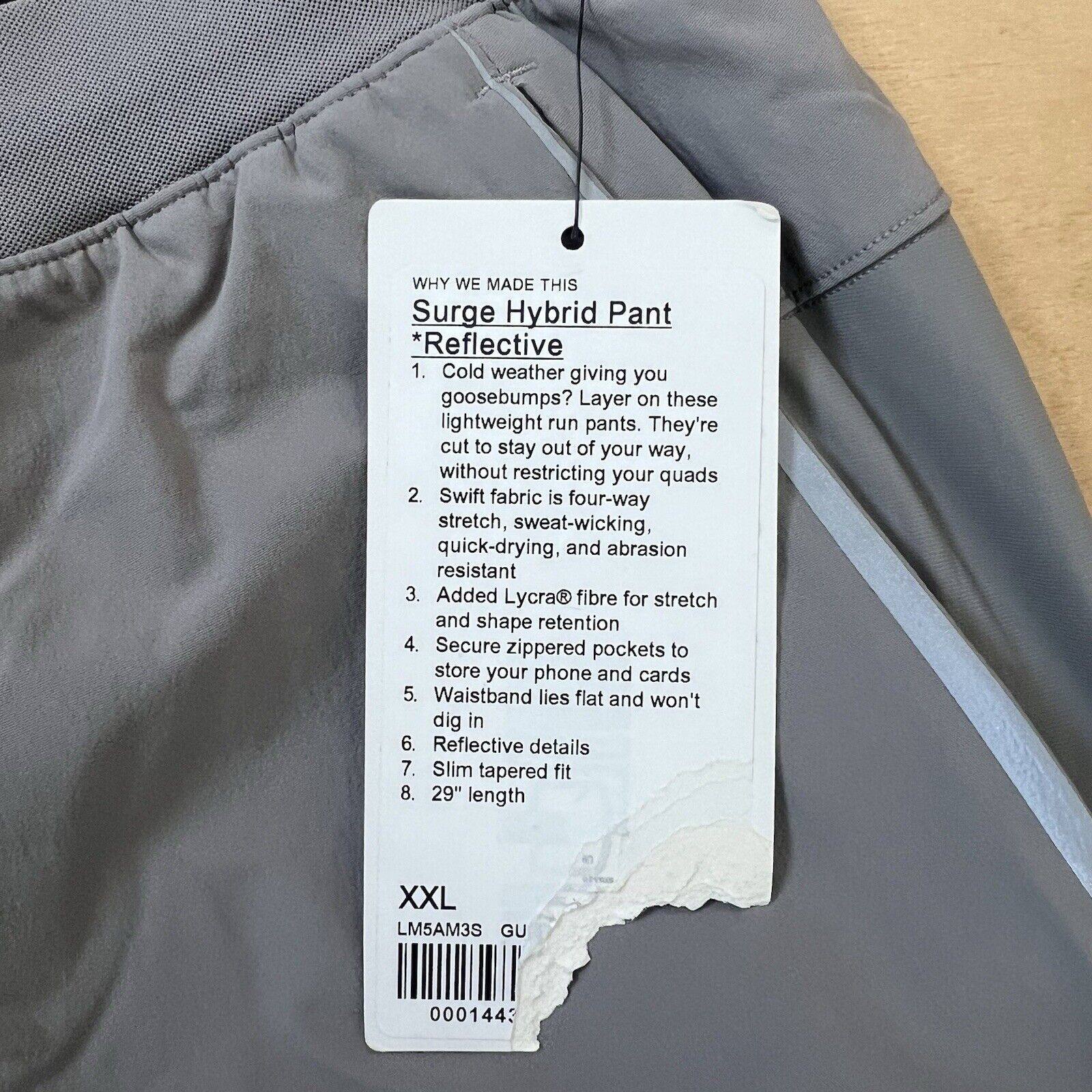 Lululemon Lululemon Surge Hybrid Pants 2XL Gray Jogger Yoga Workout Size US 34 / EU 50 - 6 Thumbnail