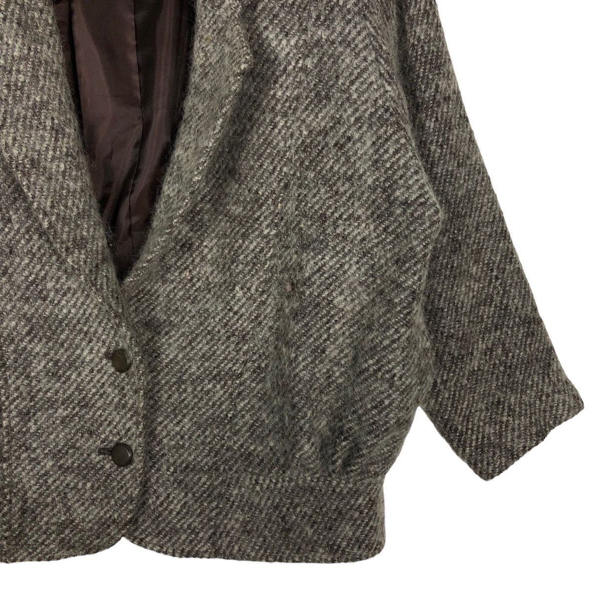 Japanese Brand 🔥Vintage Herringbone Wool Bomber Jacket Issey Miyake Japan Size US M / EU 48-50 / 2 - 4 Thumbnail