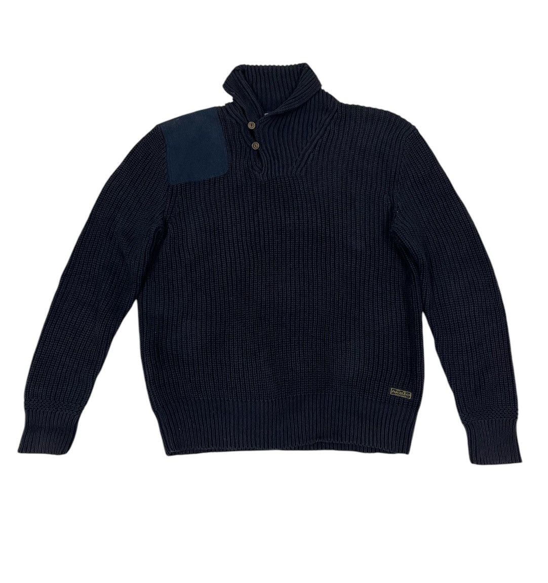 Polo Ralph Lauren × Vintage Polo Ralph Lauren Shawl Collar Knitwear Sweater Size XL Size US XL / EU 56 / 4 - 2 Thumbnail