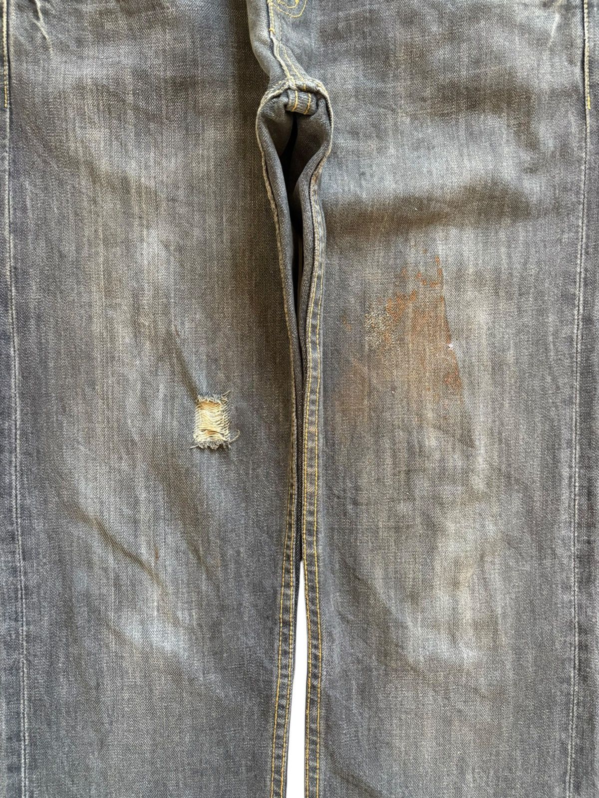 Japanese Brand Vintage Japanese Brand Double Waist Rusty Mud Wash Jeans Size US 32 / EU 48 - 5 Thumbnail