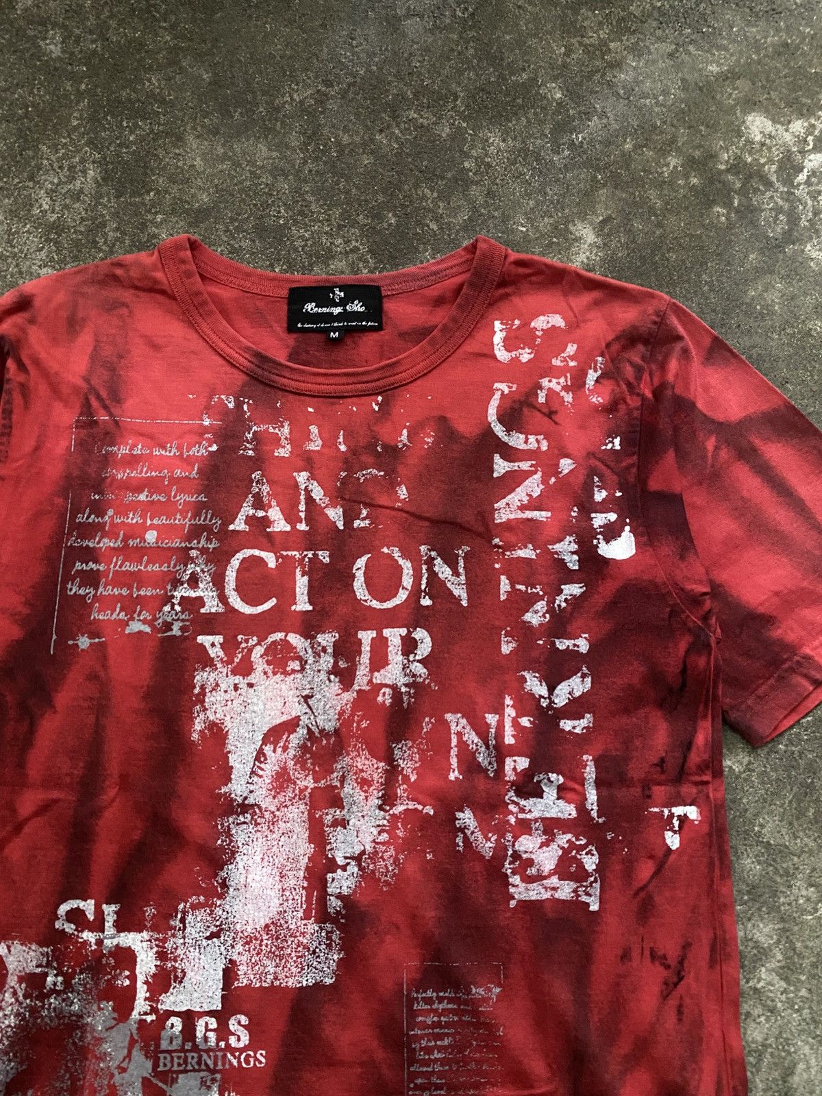 If Six Was Nine × Japanese Brand × Le Grande Bleu (L.G.B.) BERNINGS SHO POEM SMOKE TSHIRT Size US M / EU 48-50 / 2 - 4 Thumbnail