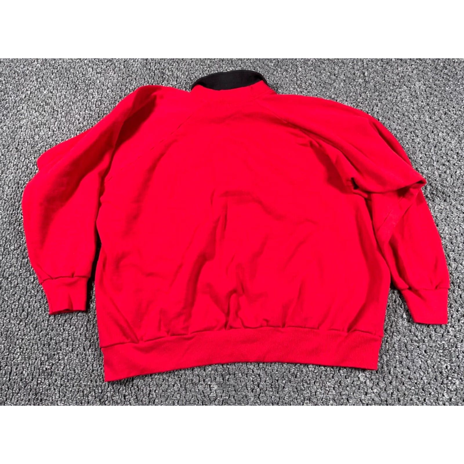Vintage VTG Southwestern Cactus Motif Collared Sweatshirt 3XL Adult Red 50-50 USA Made Size US XXL / EU 58 / 5 - 2 Thumbnail