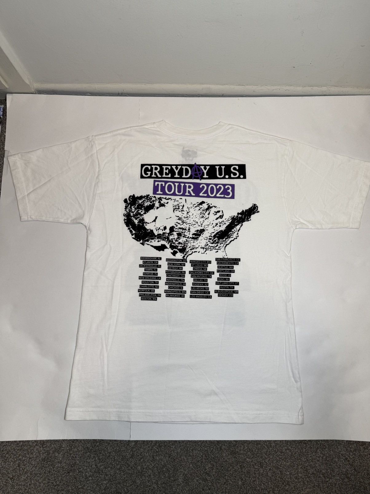 G59 Records G59 Greyday 2023 Tour Tee Lineup Suicideboys Ghostemane Size US XL / EU 56 / 4 - 8 Thumbnail