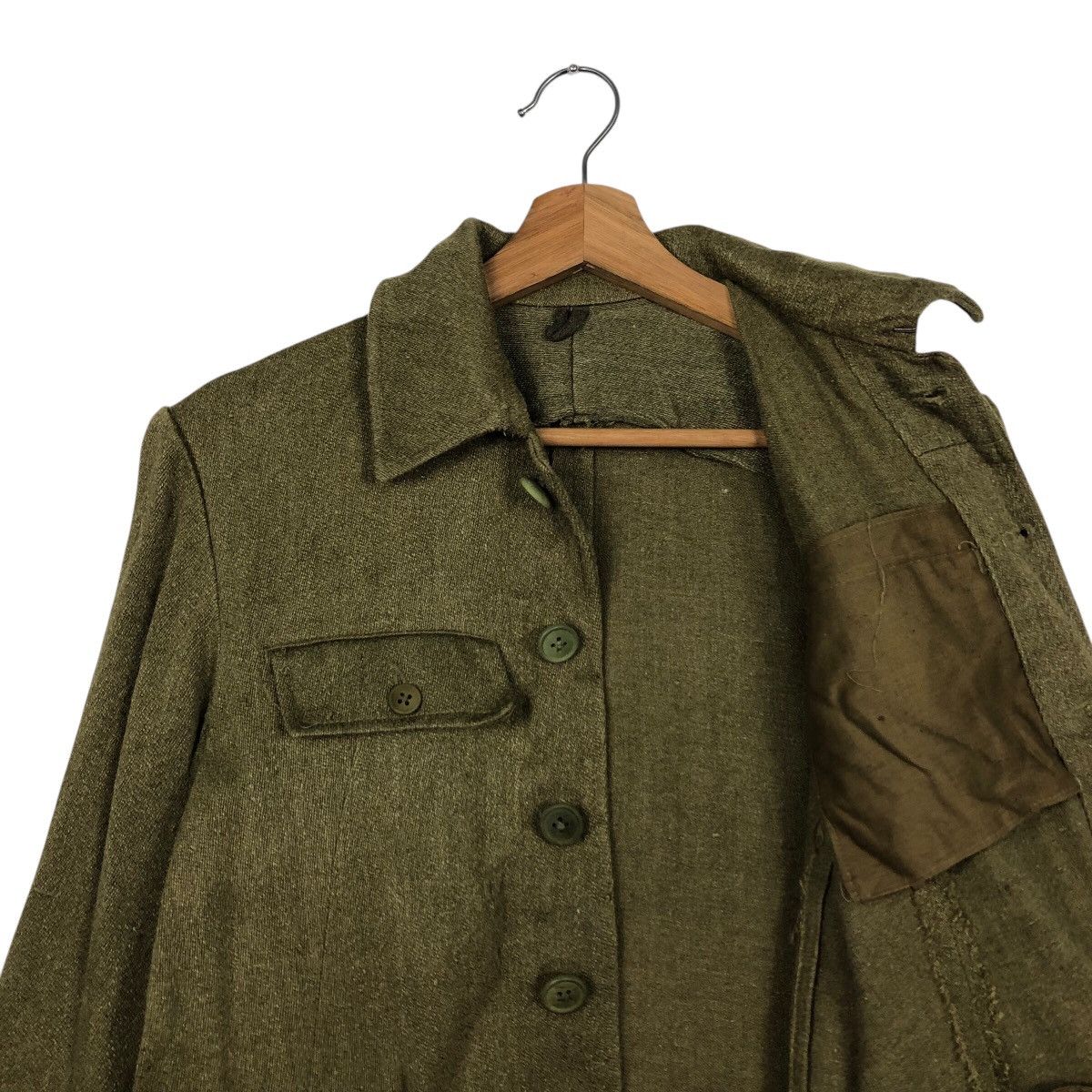 Vintage 📌Vintage Chore Worker Military Jacket US Navy Army Size US M / EU 48-50 / 2 - 13 Thumbnail