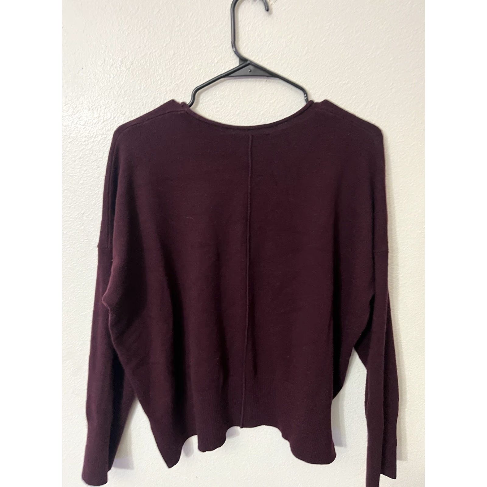 French Connection VINTAGE French Connection Women's Sweater Roll Neck Long Sleeve City Pattern Size L Burgundy All Seasons Size L / US 10 / IT 46 - 2 Thumbnail