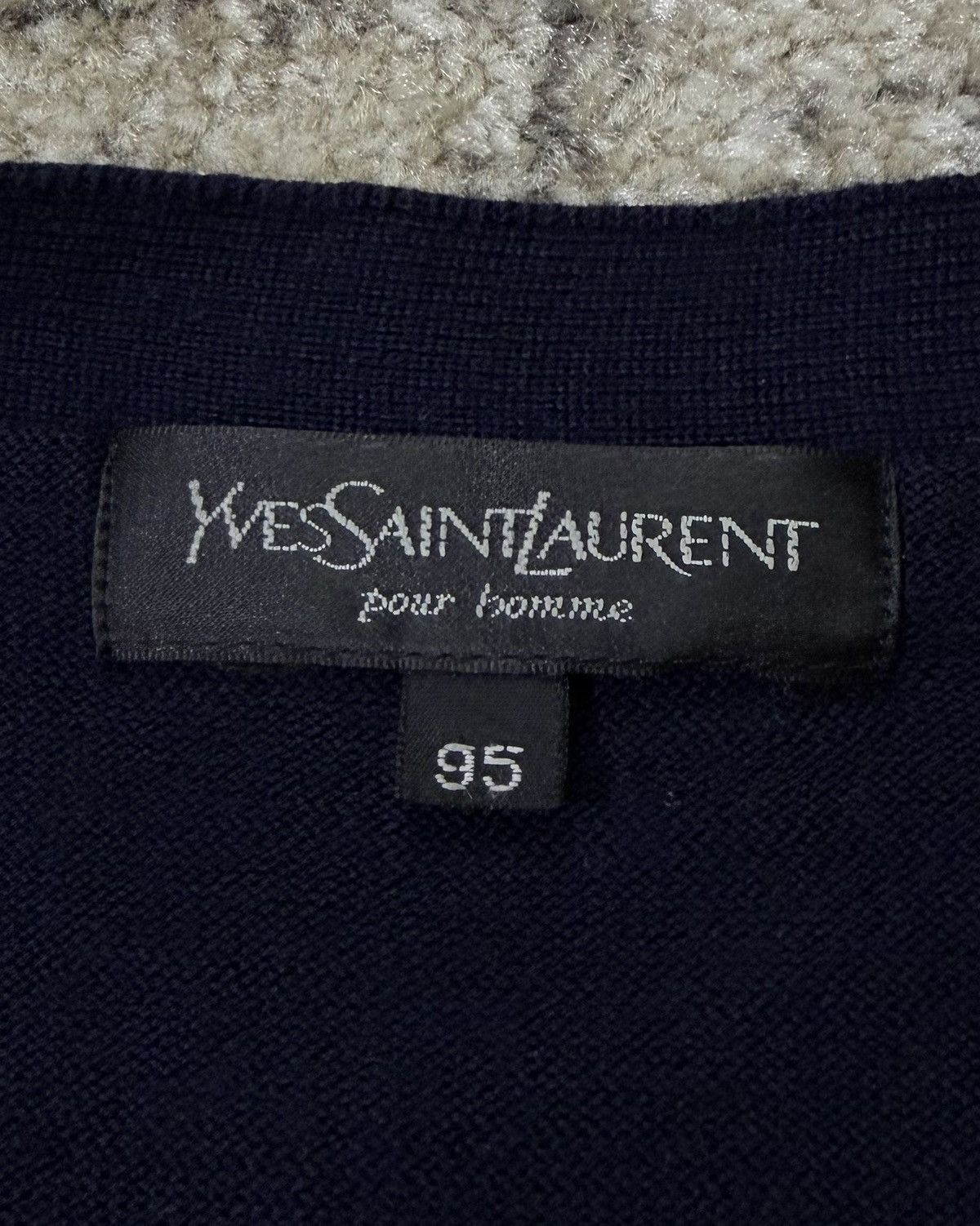 Yves Saint Laurent Yves Saint Laurent Cardigan Size L / US 10 / IT 46 - 3 Thumbnail