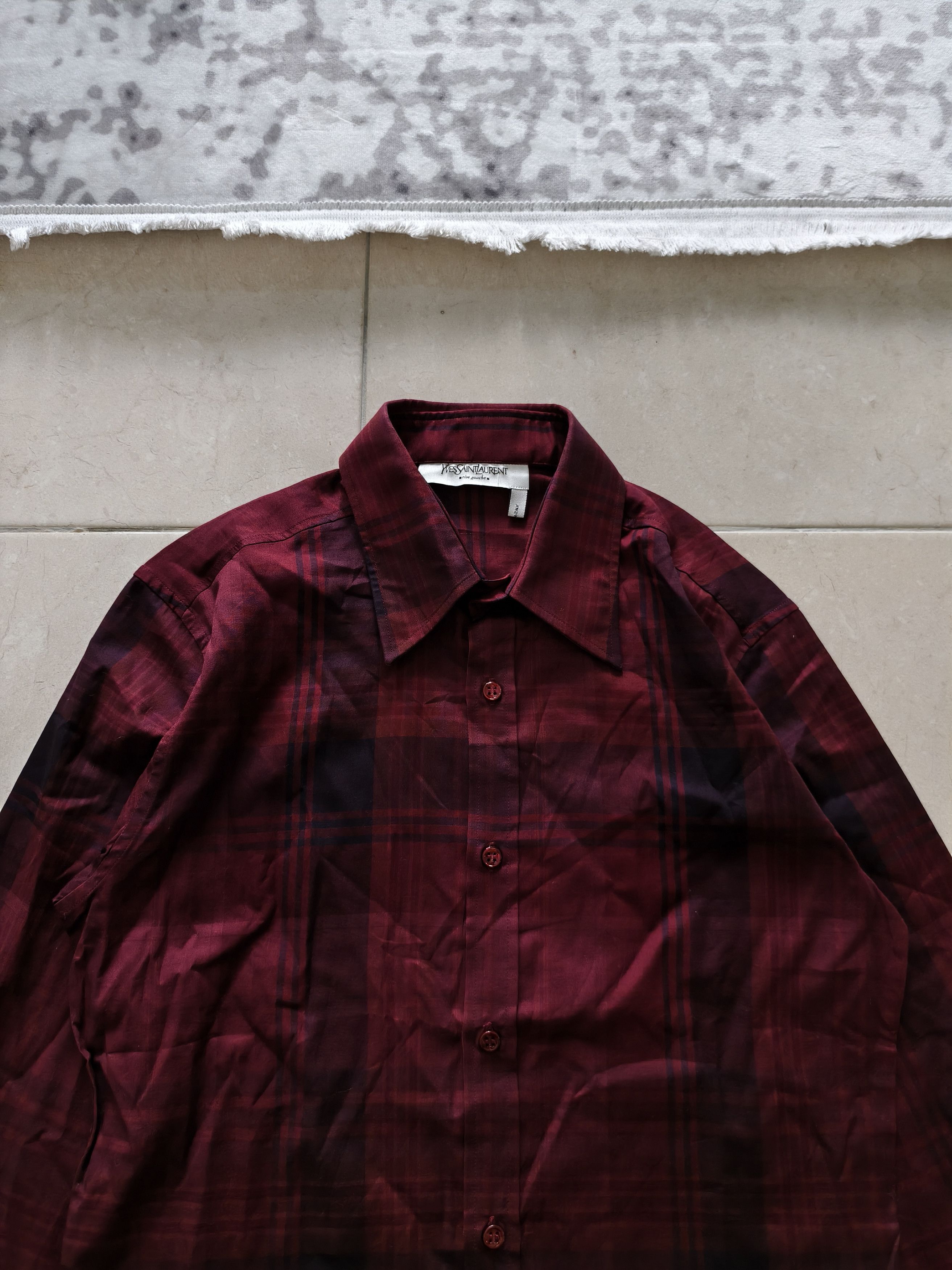 Yves Saint Laurent 🔥STEALS🔥Very Rare Yves saint Laurent Tartan Plaid Shirt Size US S / EU 44-46 / 1 - 3 Thumbnail