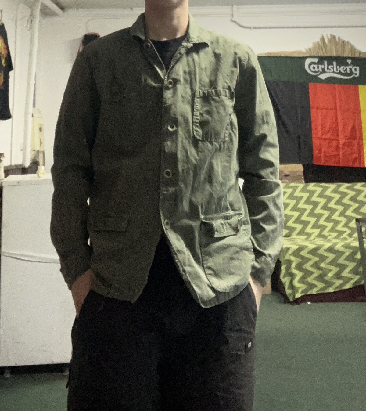 Japanese Brand Vintage Multi Pocket Military Shirt Size L Size US L / EU 52-54 / 3 - 19 Thumbnail