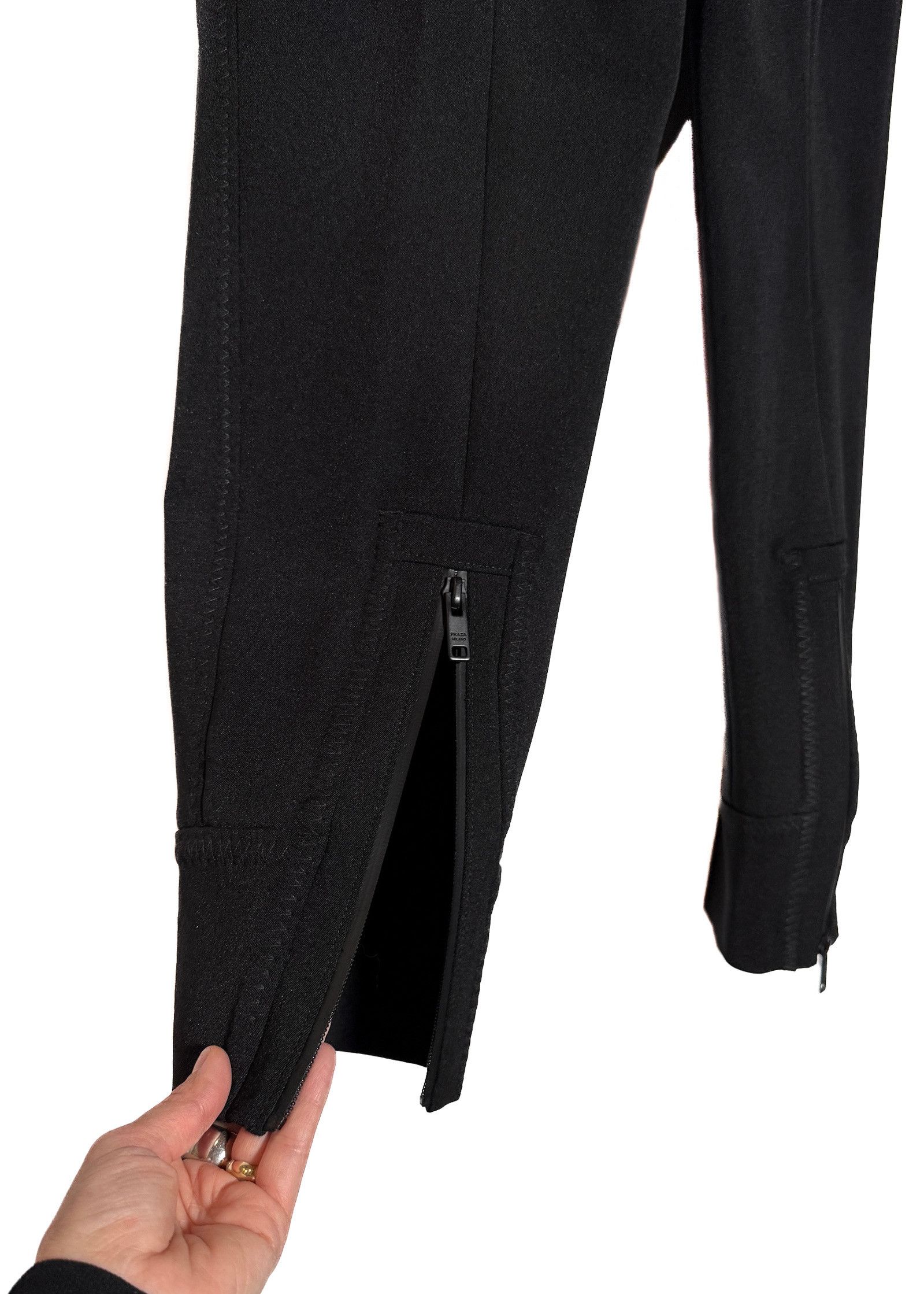 Prada Prada 2018 Black Belted Trousers Size 32" / US 10 / IT 46 - 7 Thumbnail