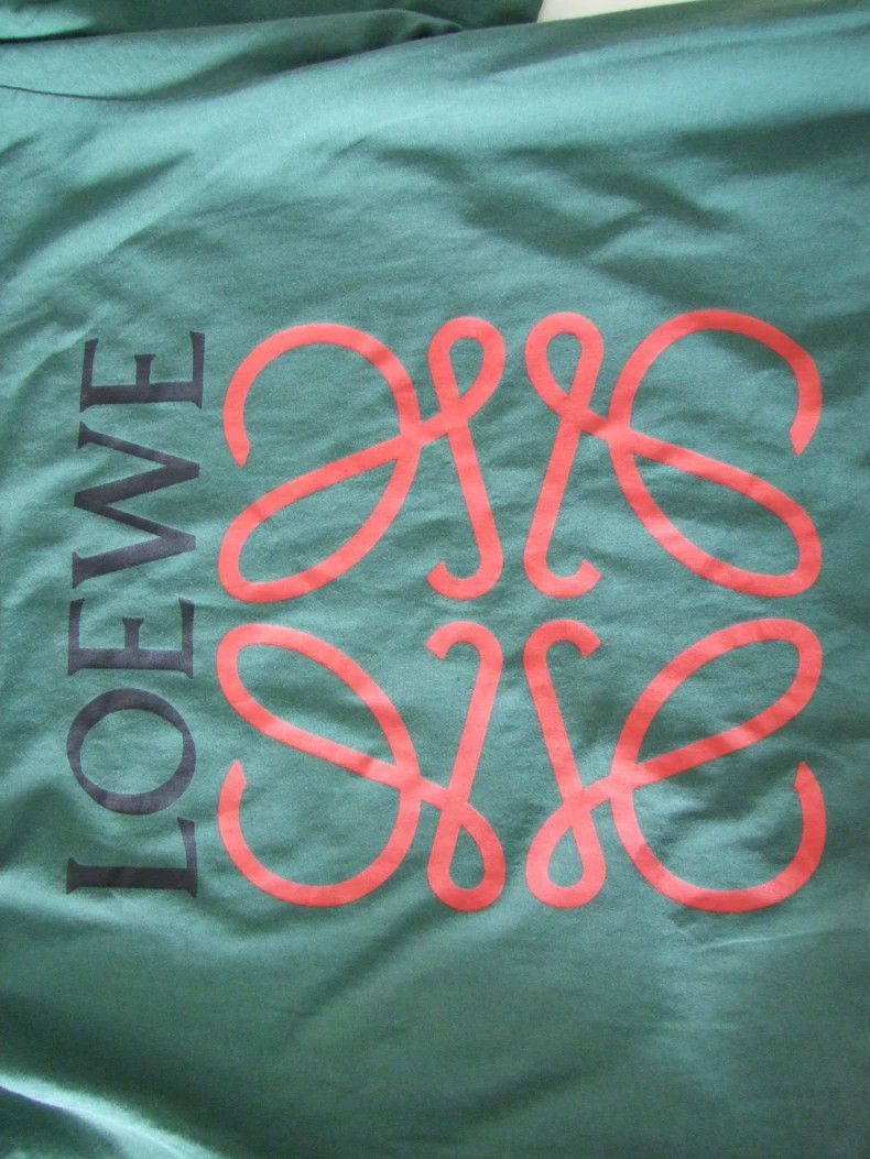 Loewe LOEWE T-shirt with broken tassels, green Size XL / US 12-14 / IT 48-50 - 4 Thumbnail