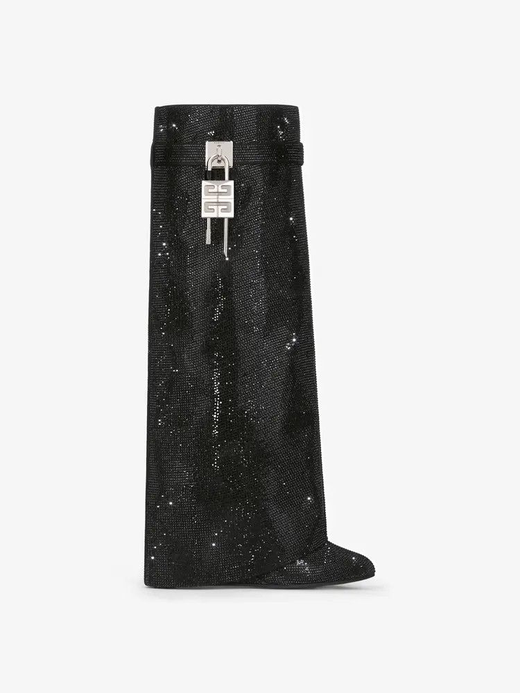 Givenchy o1w1db10525 Shark Lock Pant Boots 90mm in Black Size US 5 / IT 35 - 1 Thumbnail