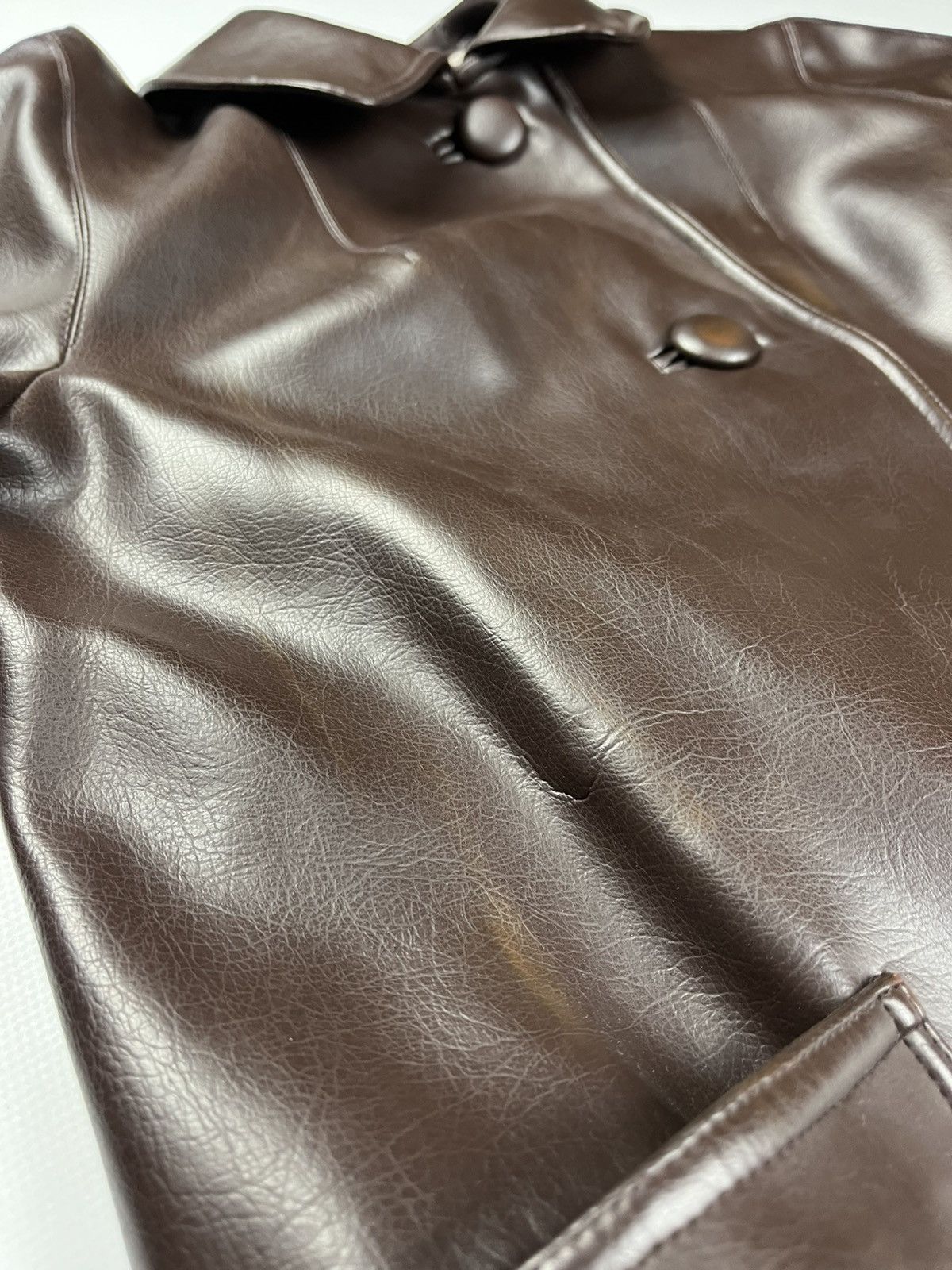 Leather Snia leather trench vinatge coat with belted Size S / US 4 / IT 40 - 9 Thumbnail