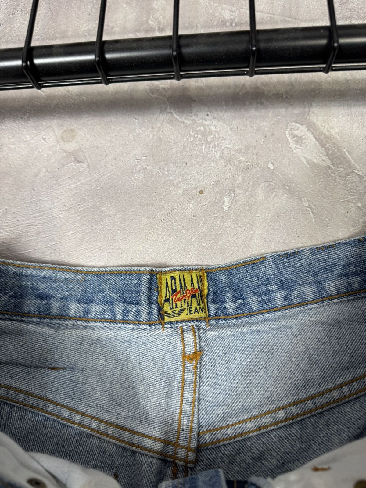 Vintage Vintage 90s Armani Jeans Fade Denim Pants Size US 32 / EU 48 - 9 Thumbnail