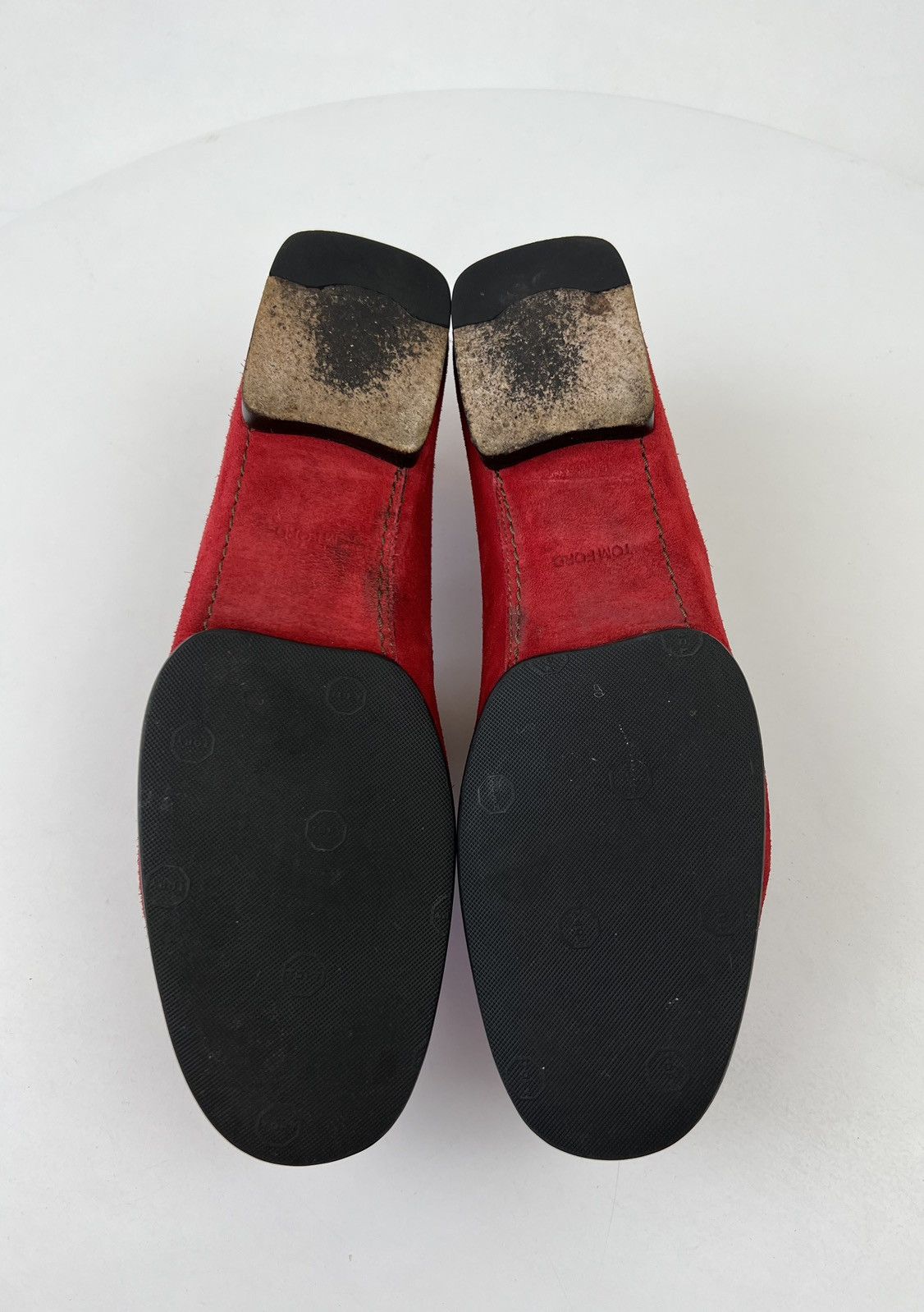 Tom Ford TOM FORD Loafers Suede Shoes Woven Strap Red Men’s Size US 8 / EU 41 - 16 Thumbnail
