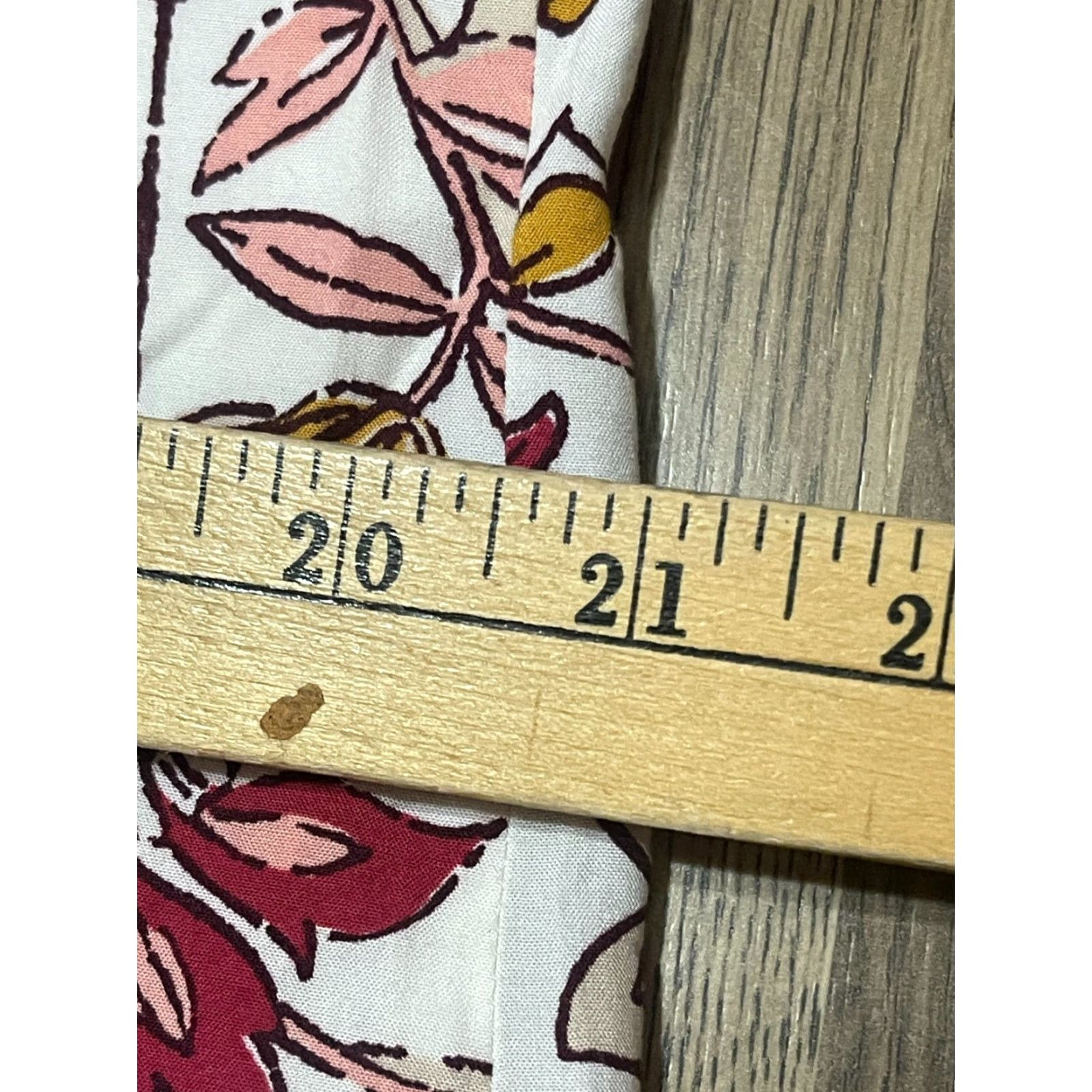 Old Navy Old Navy Dress Womens Large Pink White Orange Floral 3/4 Sleeve V-neck Shirt Dress Size L / US 10 / IT 46 - 4 Thumbnail