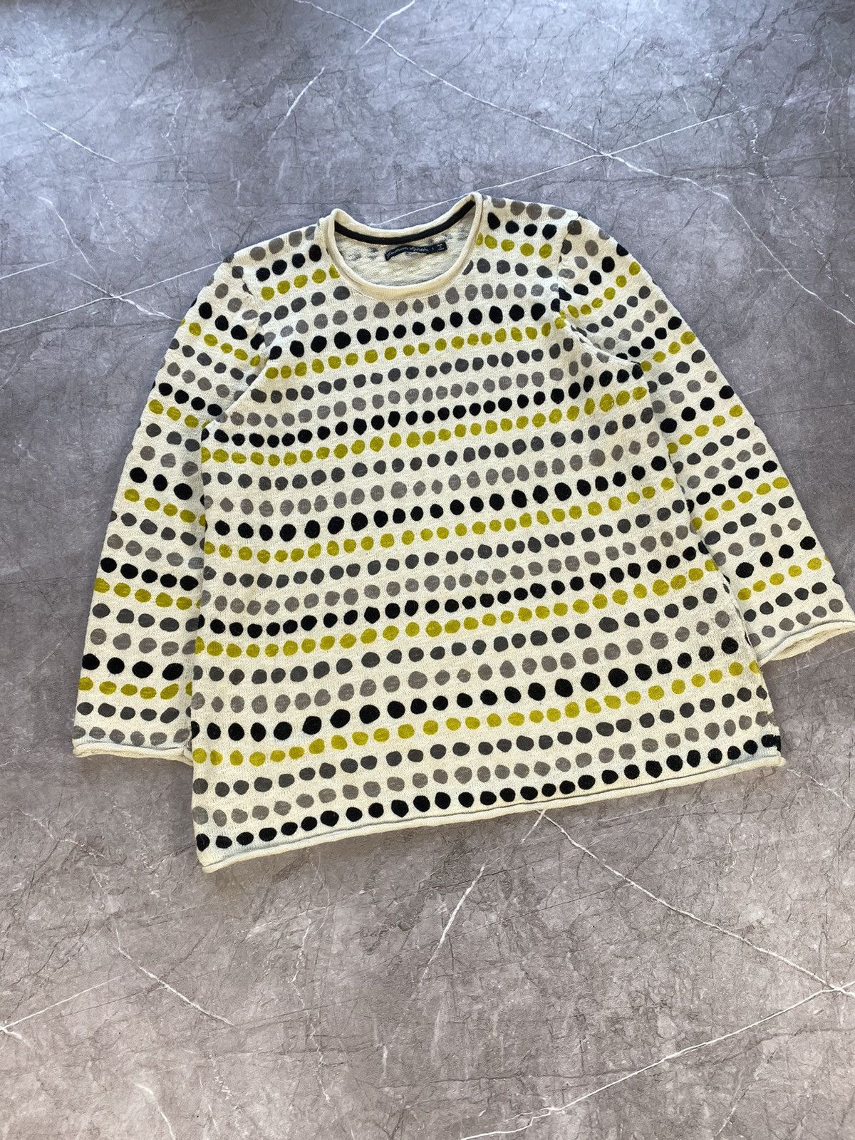 Designer Gudrun Sjoden Multicolor Geometric Pattern Knit Zip Pullover Size L / US 10 / IT 46 - 1 Thumbnail