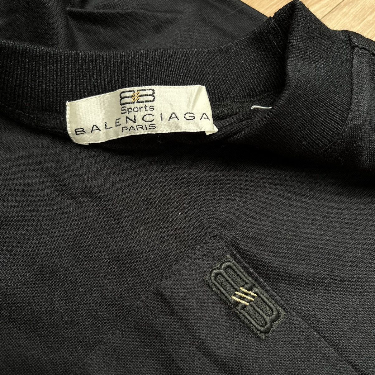 Balenciaga Vintage 90s Balenciaga Long Sleeve T-Shirt BB Logo Size US M / EU 48-50 / 2 - 5 Thumbnail