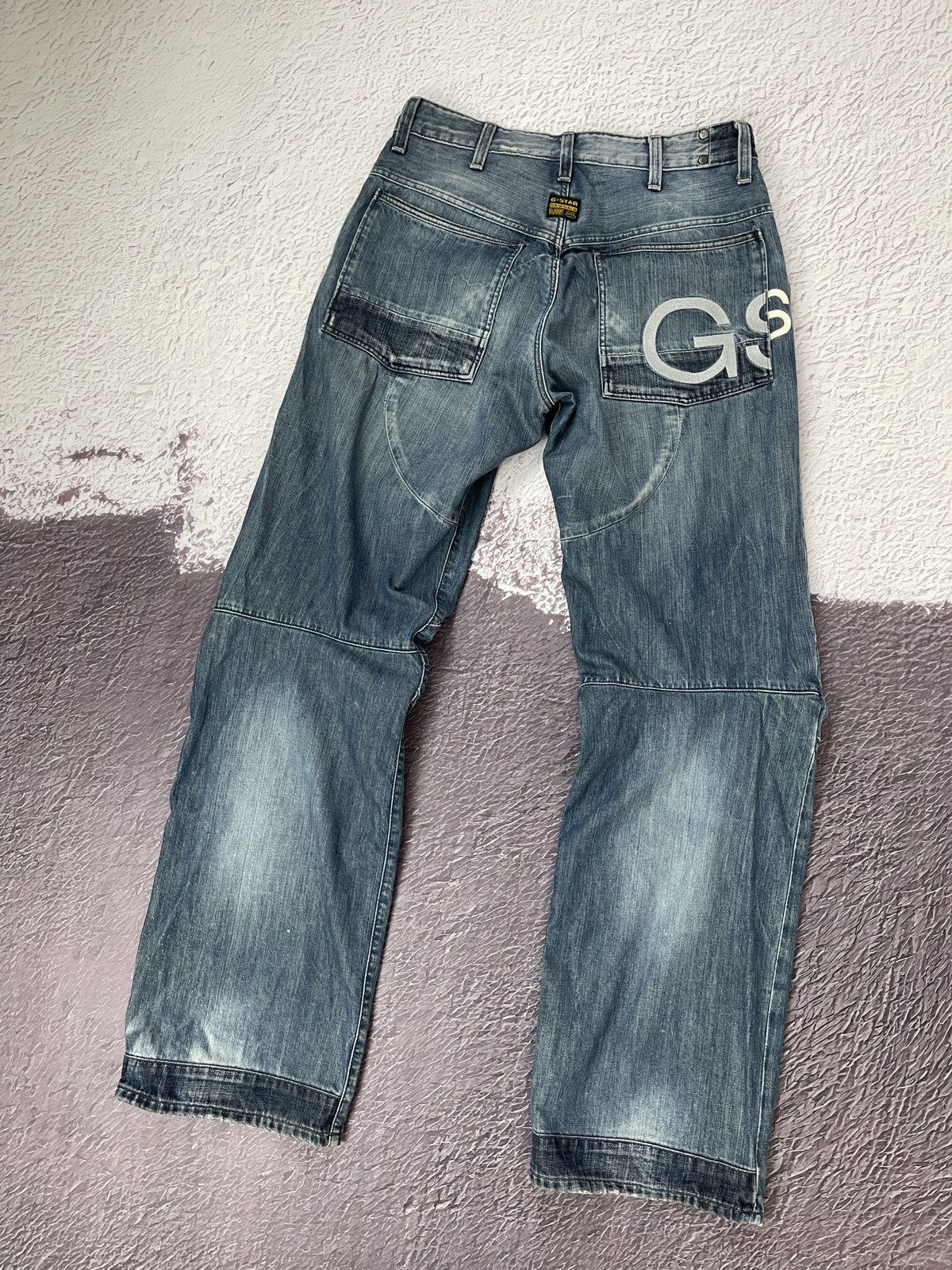 G-Star G-Star Raw vintage Elwood loose prisoner Monty embro jeans Size US 31 - 2 Thumbnail