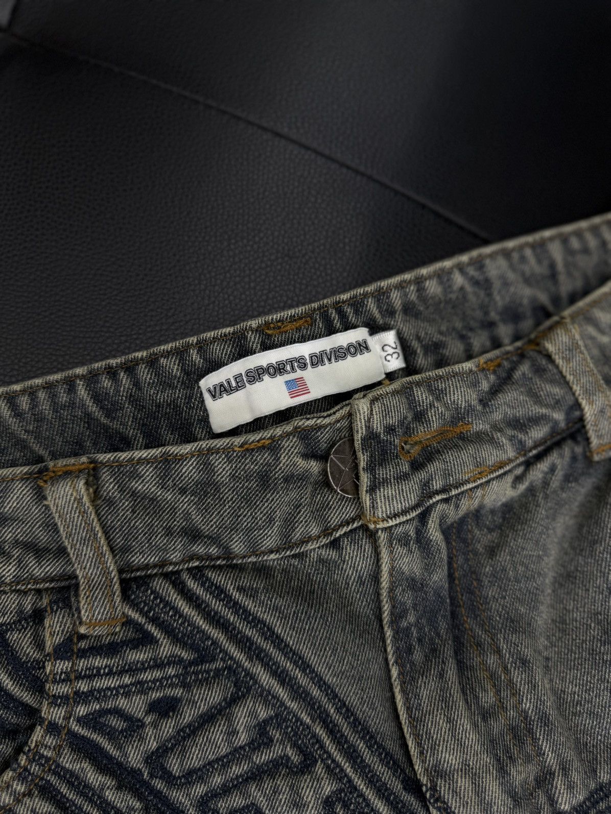 Vale Vale Valley Blue Denim Star Shorts Size 32 (NEW) Size US 32 / EU 48 - 7 Thumbnail