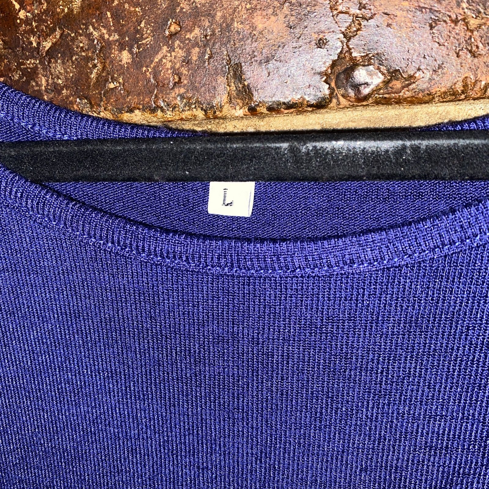 Other Women's Blue Color Block Pullover Knit Sweater Large Size L / US 10 / IT 46 - 4 Thumbnail