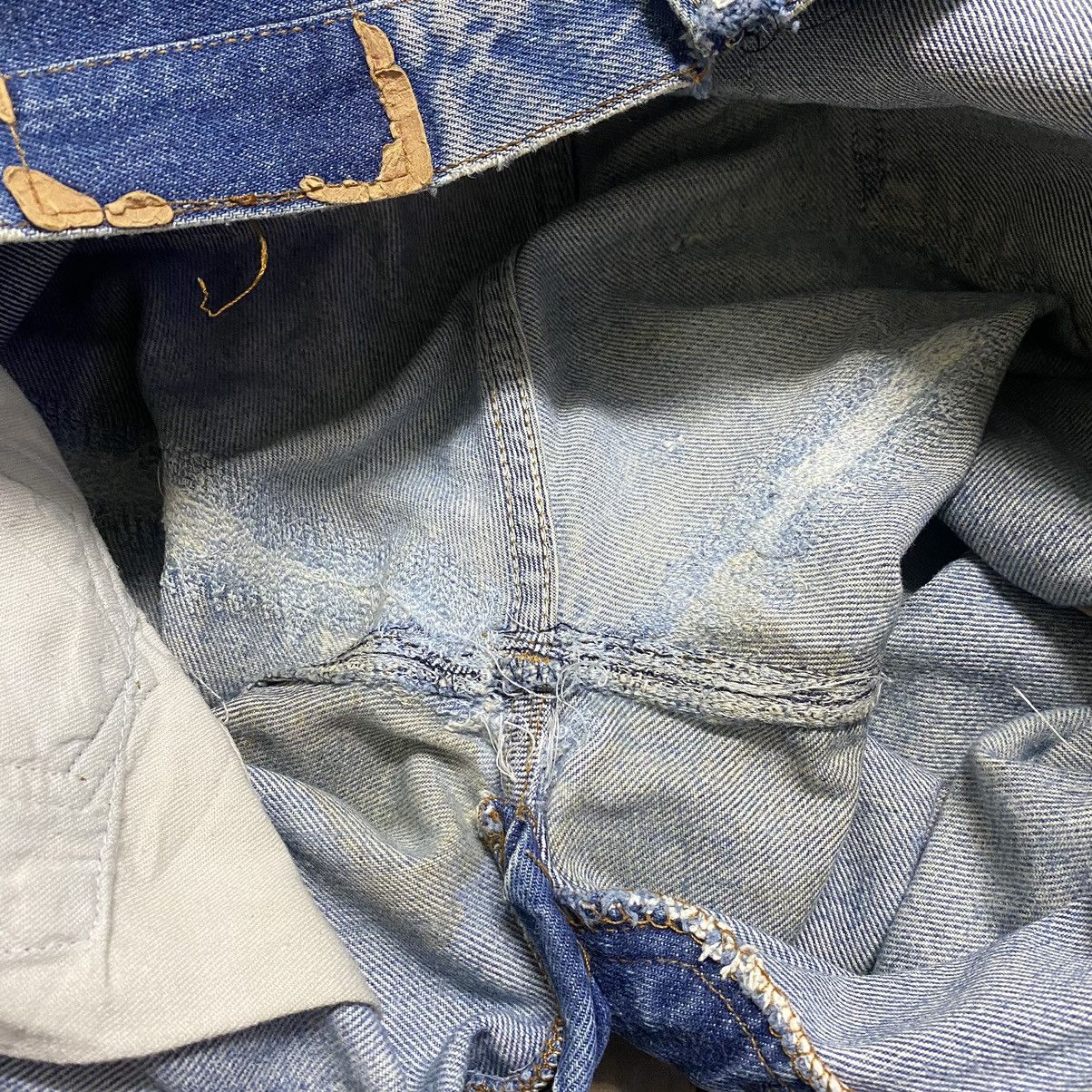 Levi's Vintage 80s Levis 501 Redline Selvedge Jeans Repaired Size US 29 - 22 Thumbnail