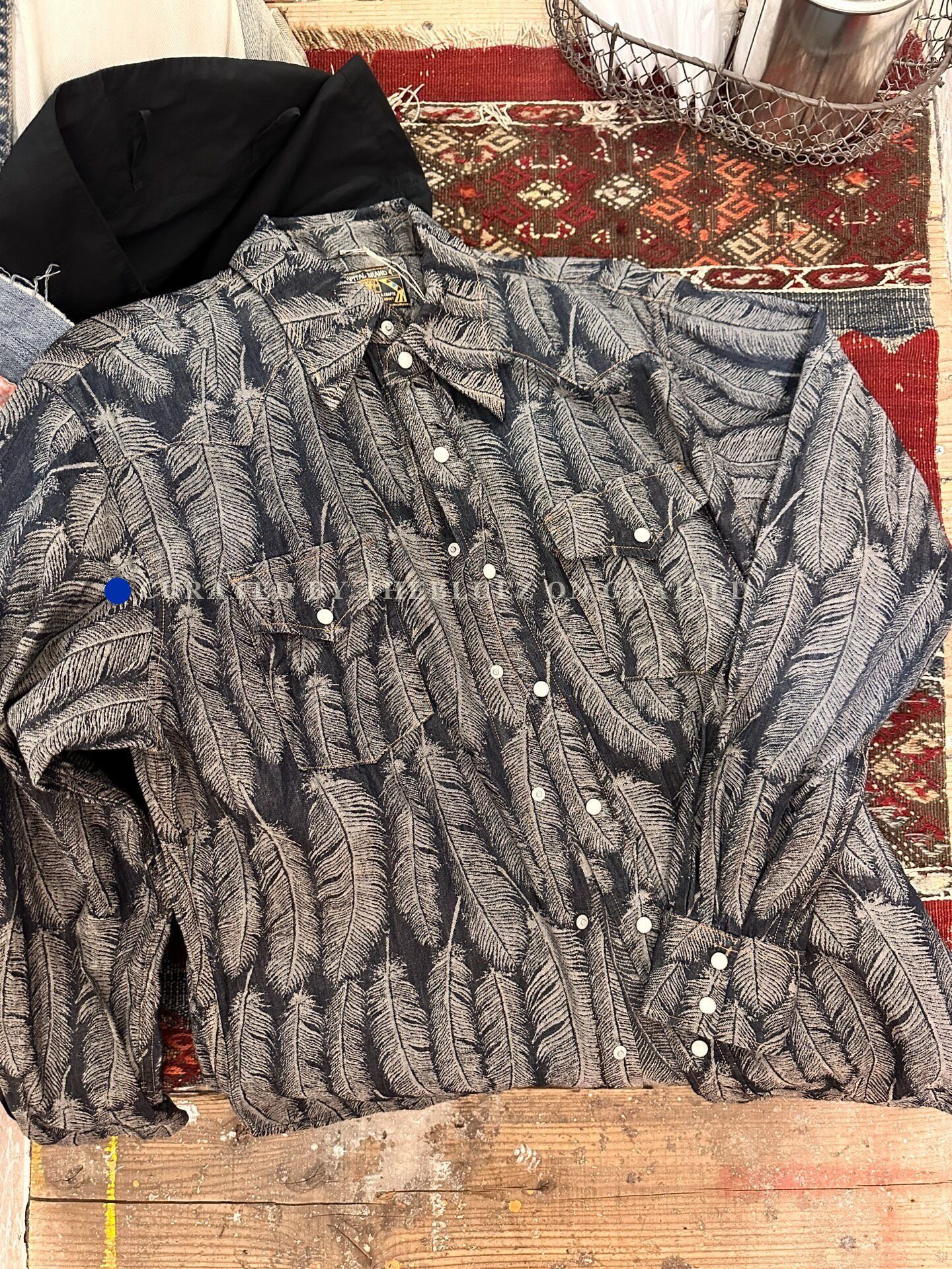 Kapital Kapital Feather Tassel Denim Shirt Size US M / EU 48-50 / 2 - 1 Thumbnail
