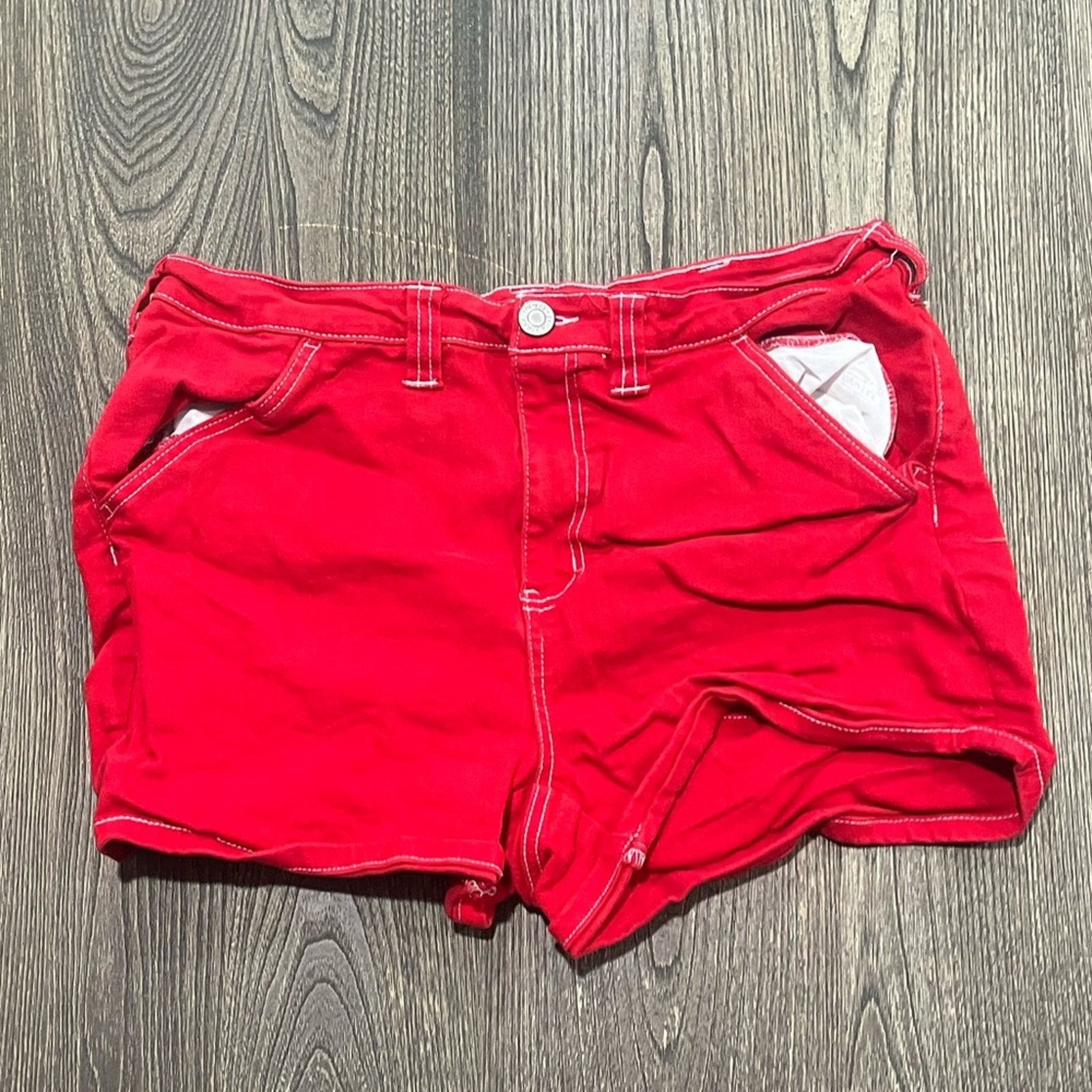 Dickies Dickies Womens Carpenter Shorts High Rise Denim Size 14 Size 36" / US 14 / IT 50 - 1 Thumbnail