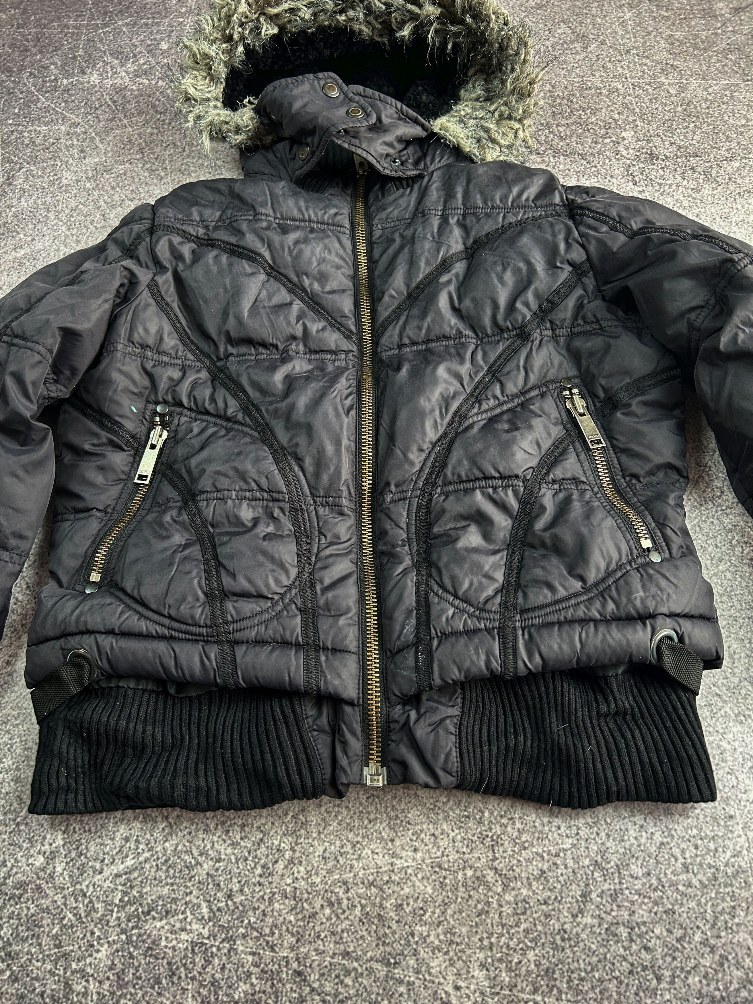 Vintage VTG Junya Watanabe Rick Owens Style Cargo Fur Jacket 90s Size US S / EU 44-46 / 1 - 4 Thumbnail