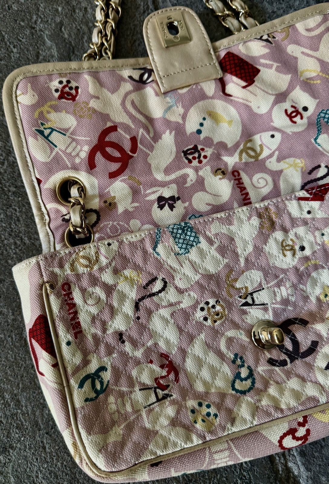 Chanel Chanel - Karl Lagerfeld - SS07 Pink Baby animals - Flap Bag Size ONE SIZE - 15 Thumbnail