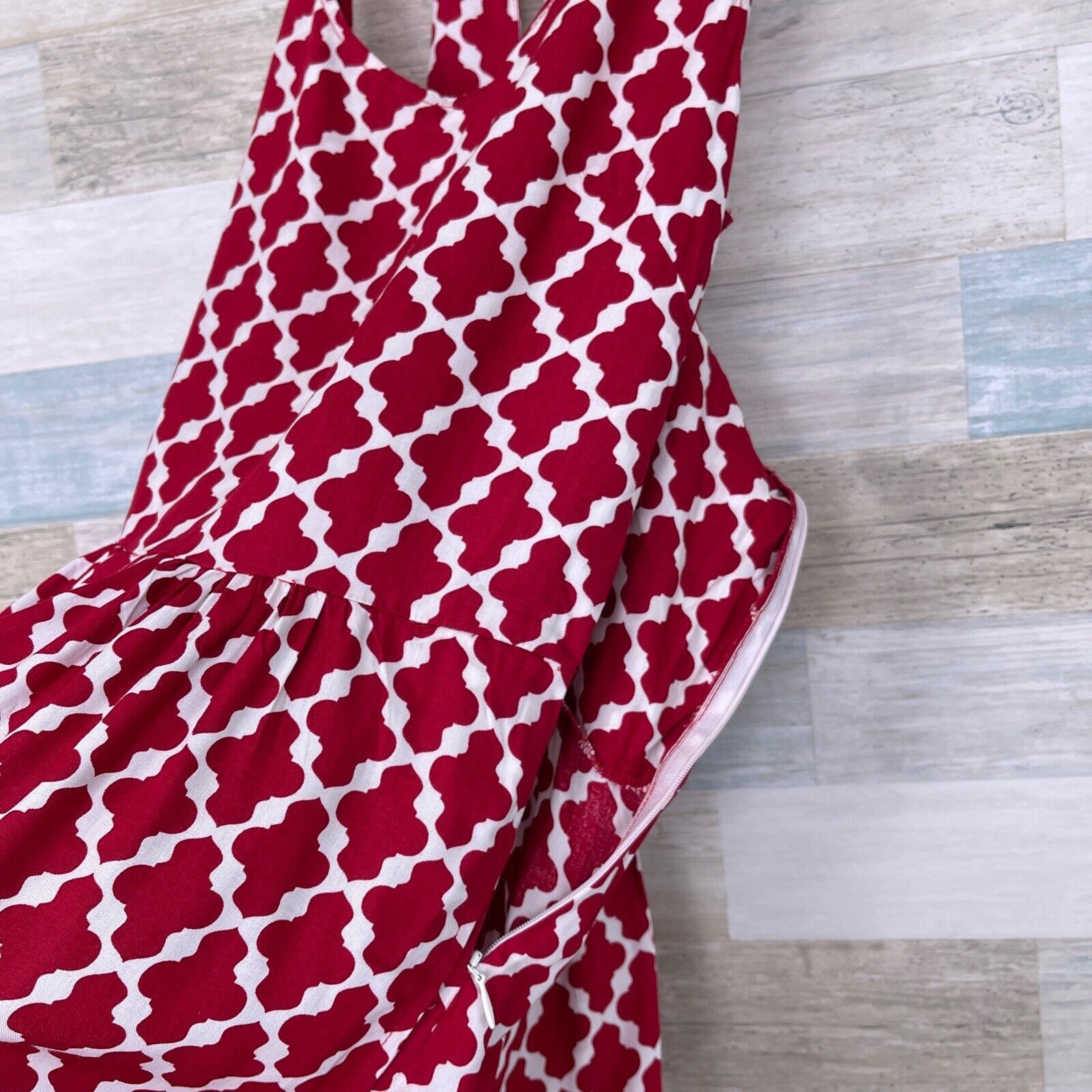 Other Escapada Lyla Dress Red White Print Sleeveless Racerback Me Size M / US 6-8 / IT 42-44 - 3 Thumbnail