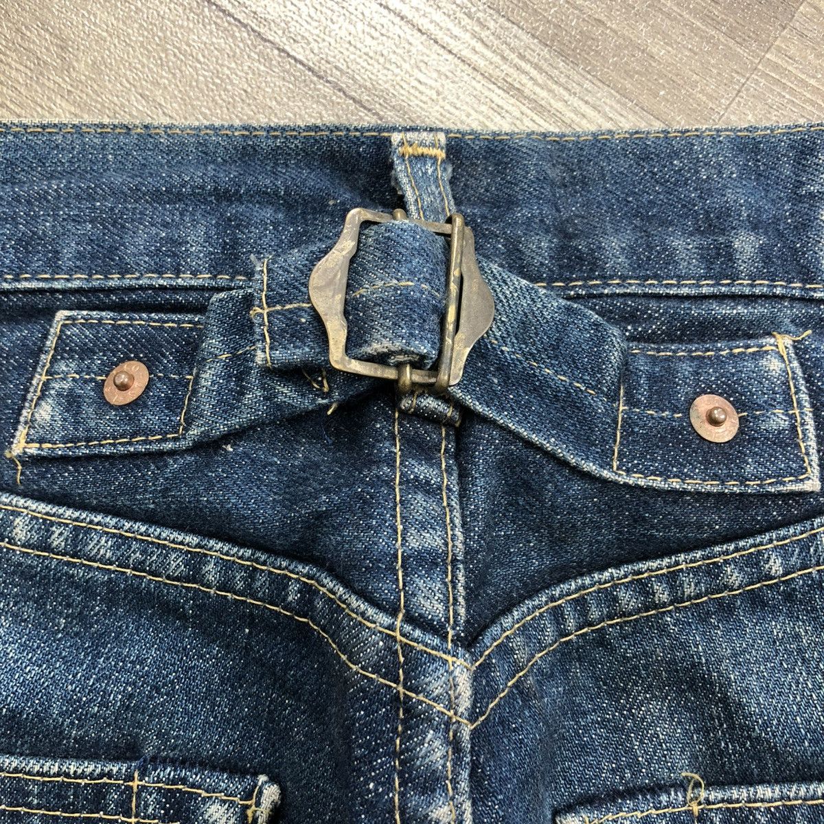 Levi's × Levi's Vintage Clothing × Vintage 🇯🇵 1990s Levis 701xx Selvedge Buckle Back Faded Blue Jeans Size US 30 / EU 46 - 18 Thumbnail