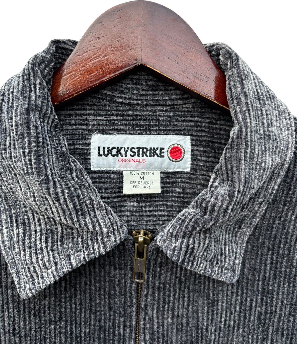 Sports Specialties Lucky Strike Motorsport Dark Grey Corduroy Jacket Size US M / EU 48-50 / 2 - 2 Thumbnail