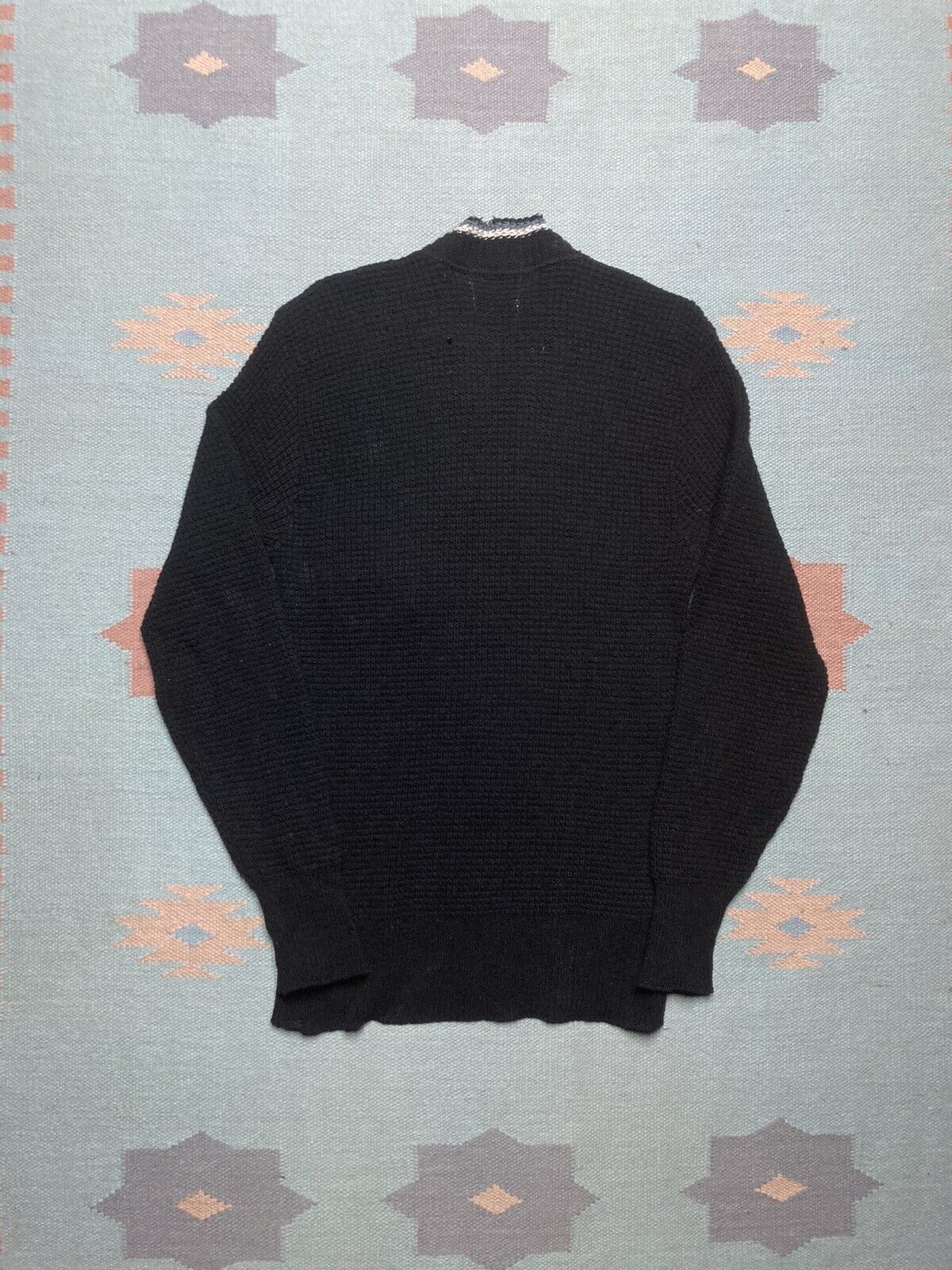 Vintage VTG 50s pullover sweater Shetland wool black Waldorf medium Size US M / EU 48-50 / 2 - 7 Thumbnail