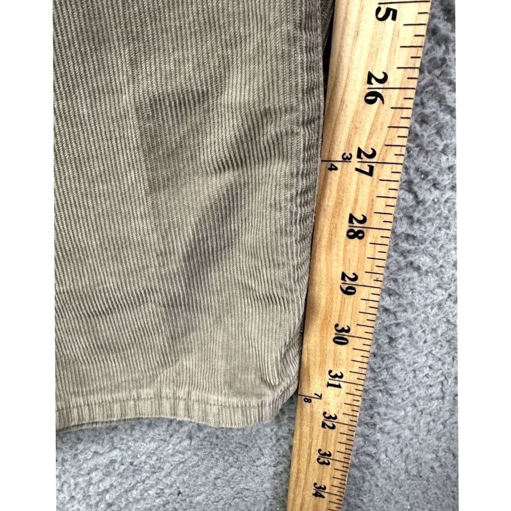 Vintage J Crew Pants Men 34X32 Tan Corduroy Straight Leg Flat Front 5 Pocket 100% Cotton Size US 34 / EU 50 - 5 Thumbnail